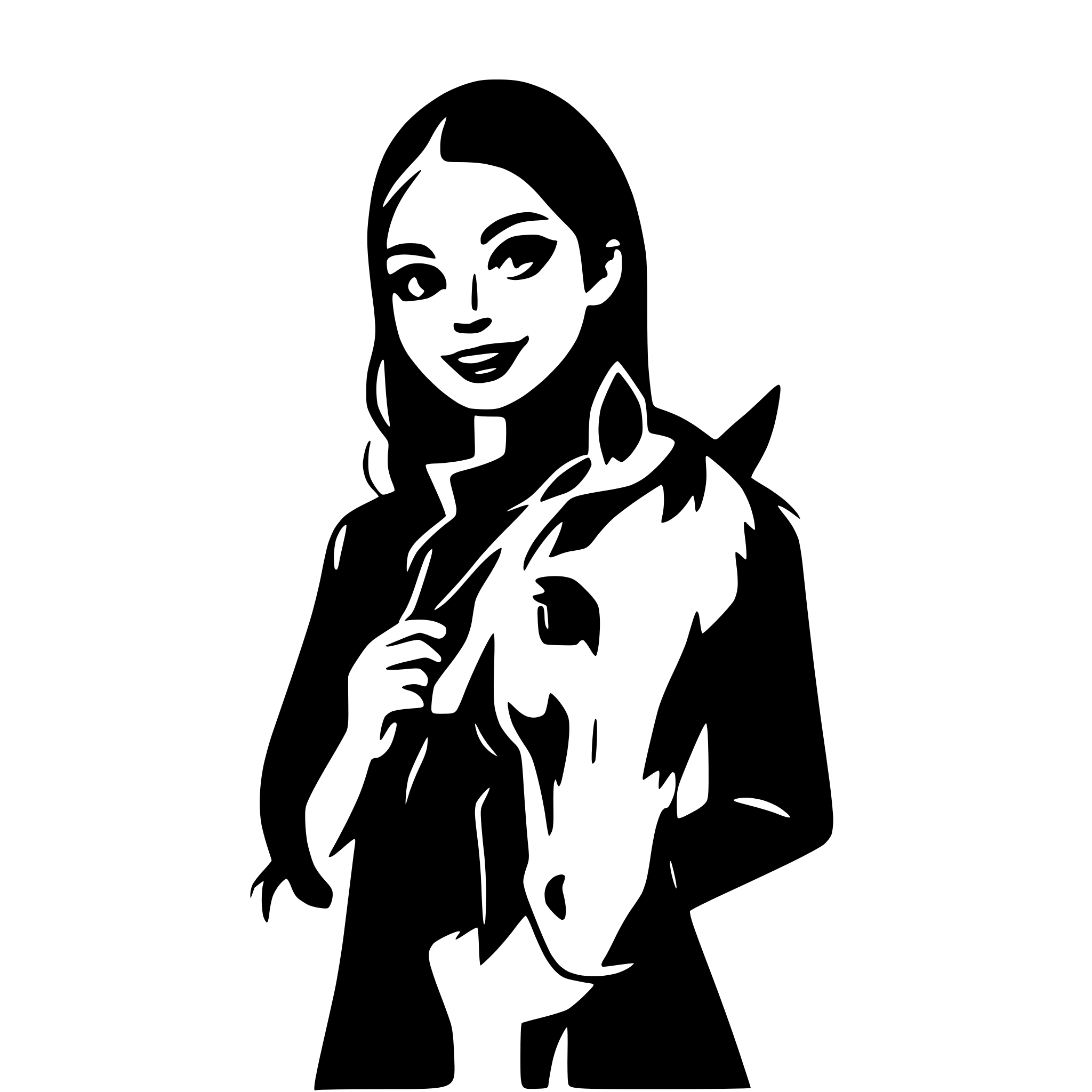 AI-generated SVG of a vector graphic for printing on textiles with not too many details, monochrom a animal assisted occupational therapist 20 year old woman WITH a horse