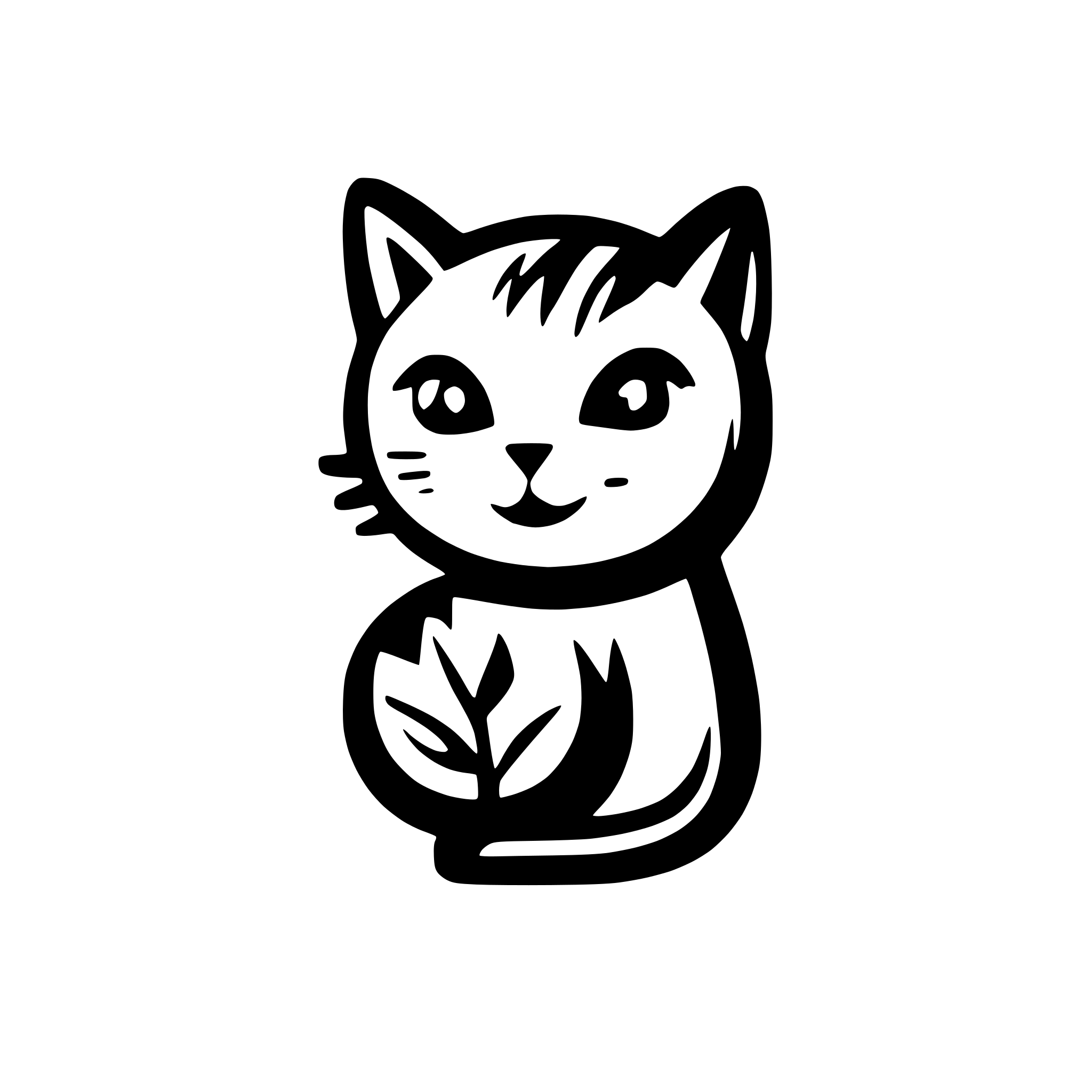 AI-generated SVG of 'cat'