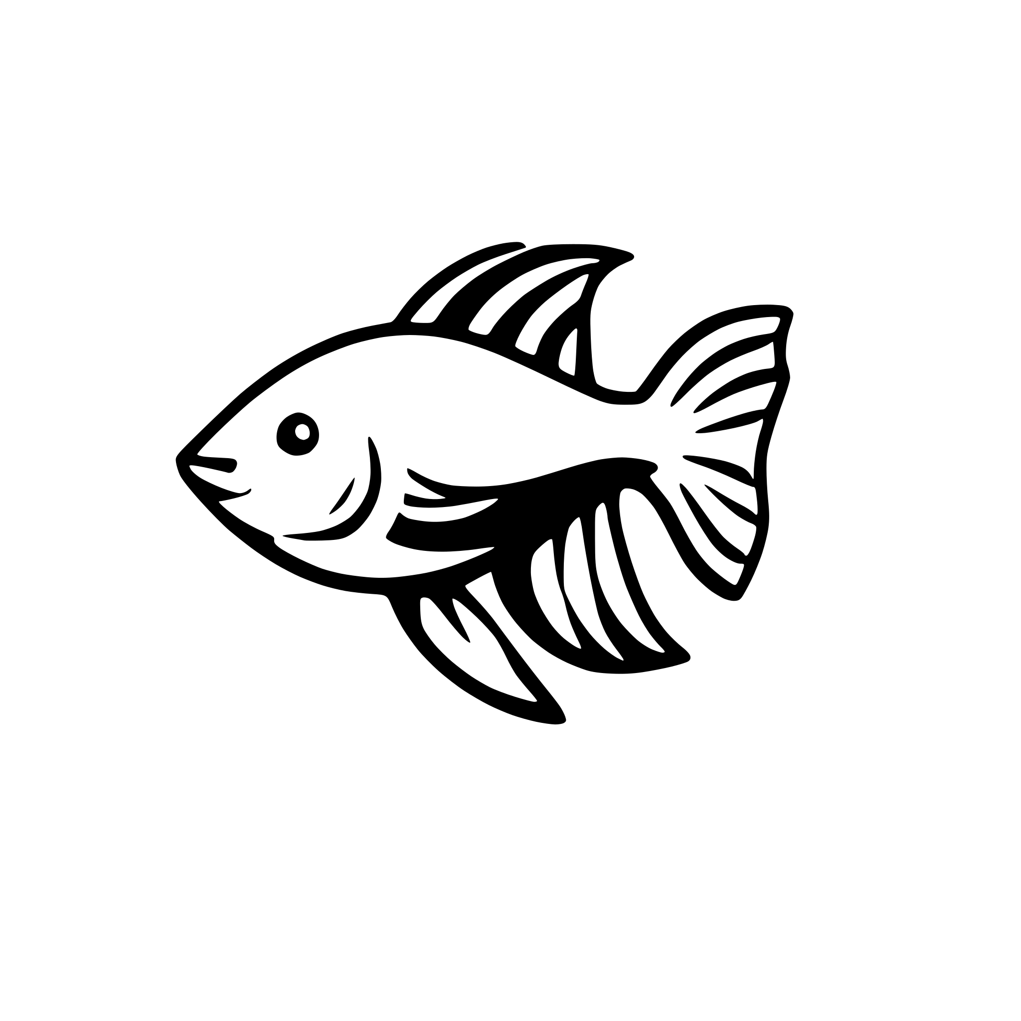 AI-generated SVG of a betta fish