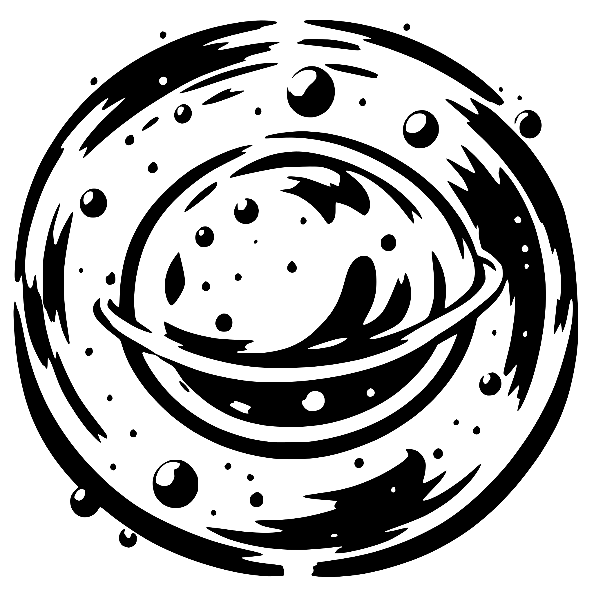 AI-generated SVG of 'Vibe Planets Galaxy'