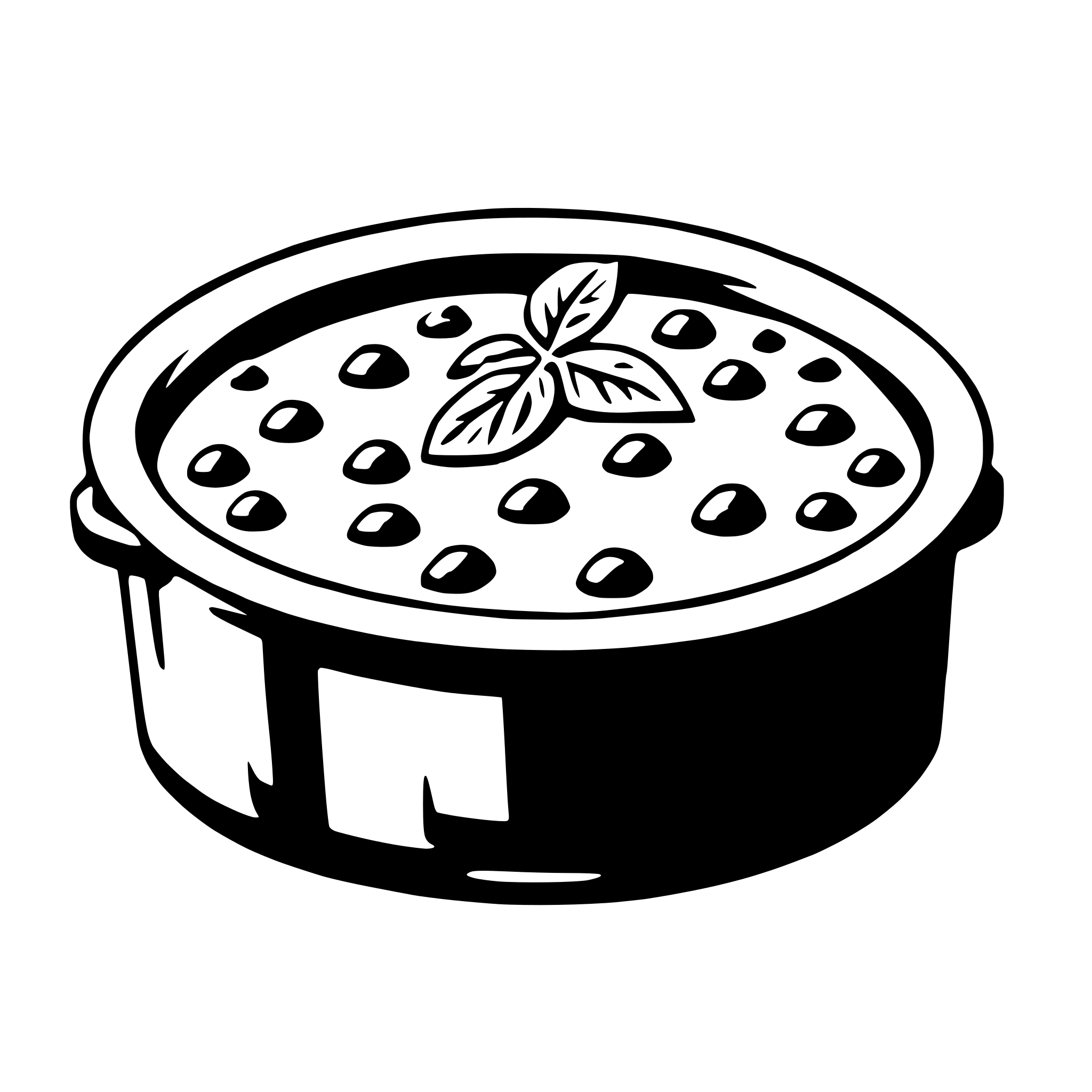 AI-generated SVG of 'casserole'