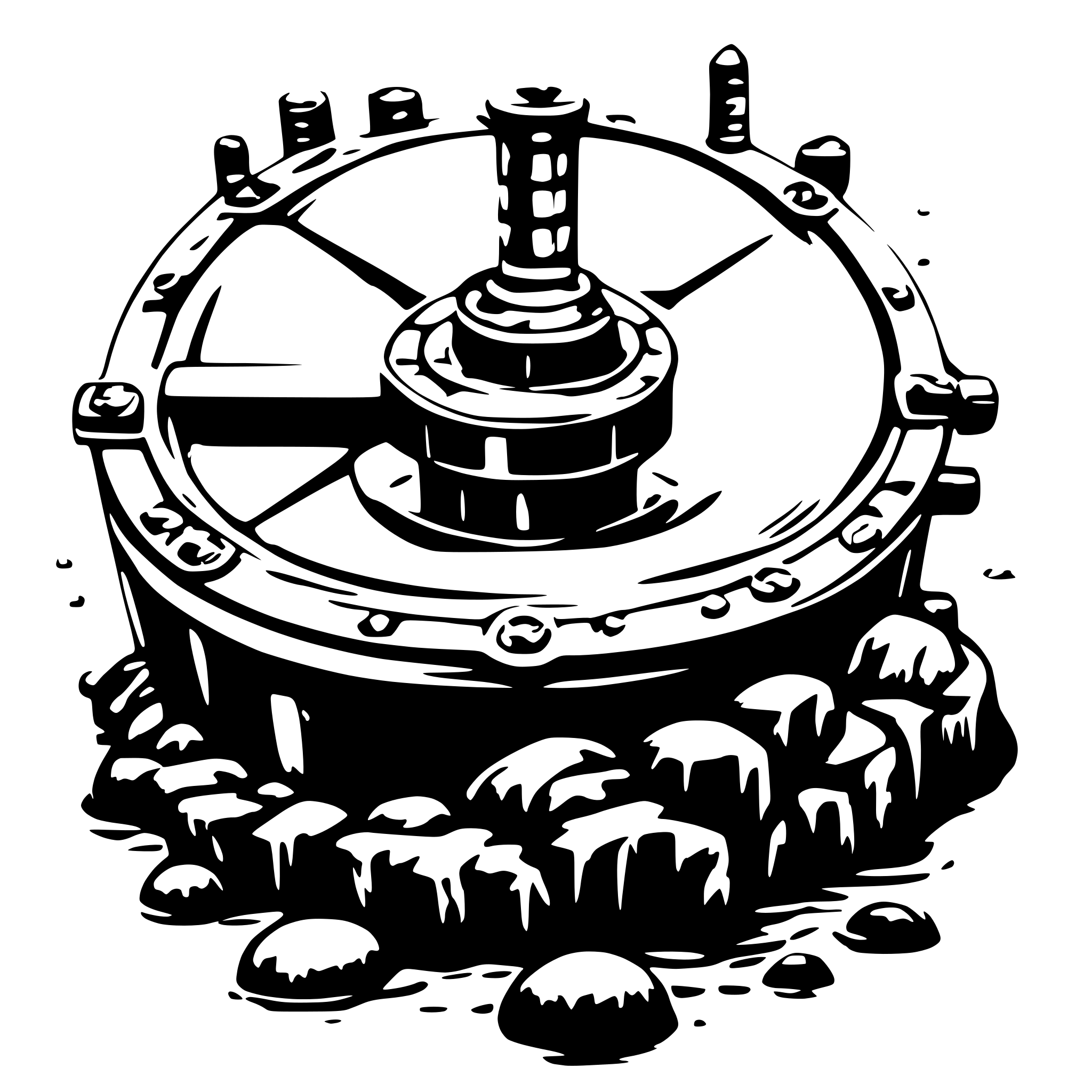AI-generated SVG of a SEA MINES