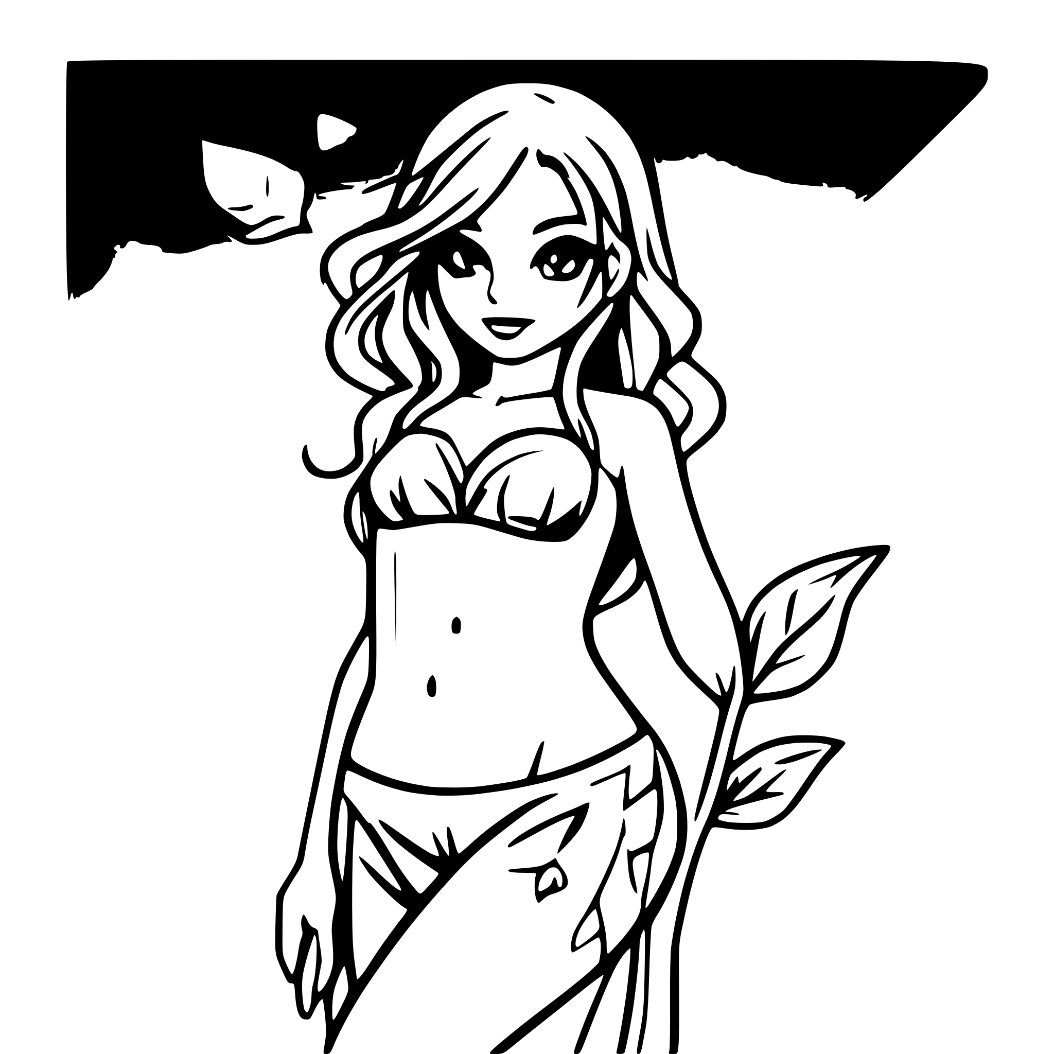 AI-generated SVG of a sexy mermaid