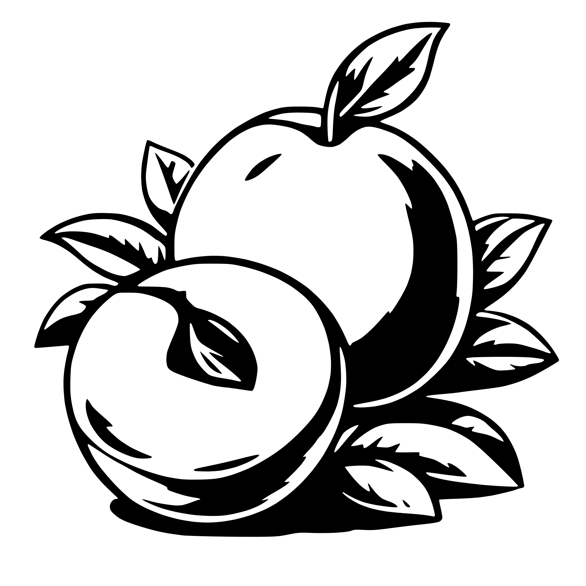 AI-generated SVG of a peach