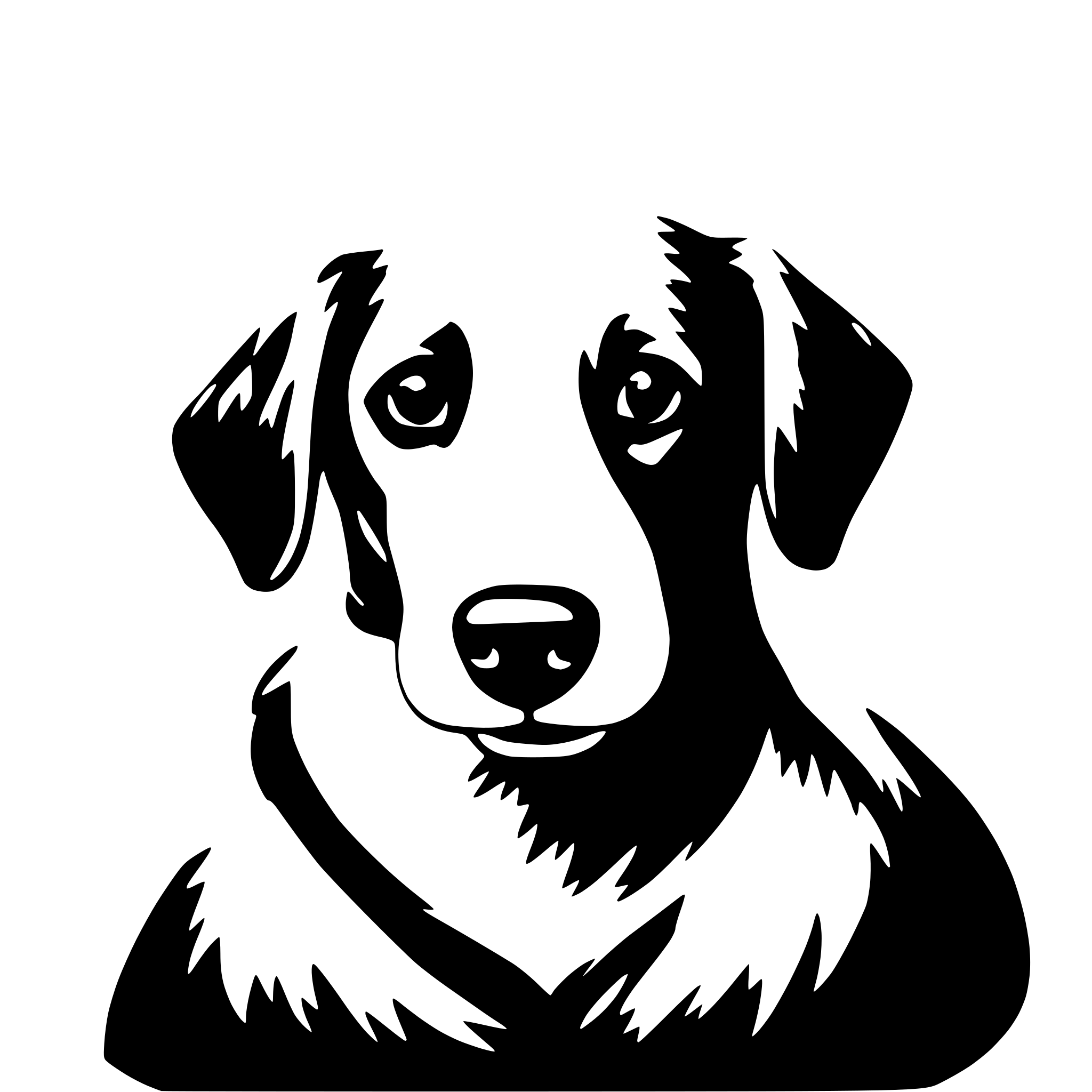 AI-generated SVG of a dog