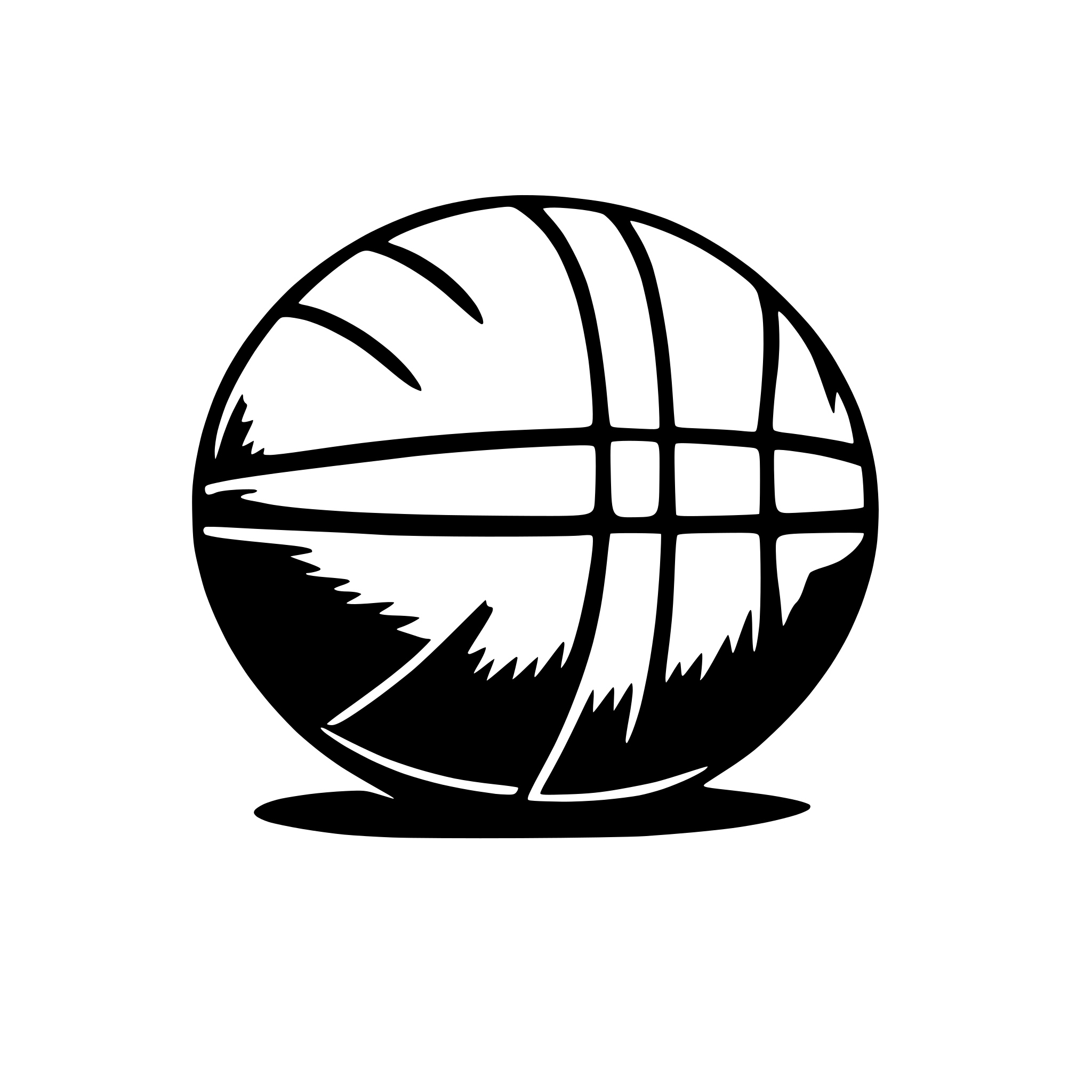 AI-generated SVG of a basketball