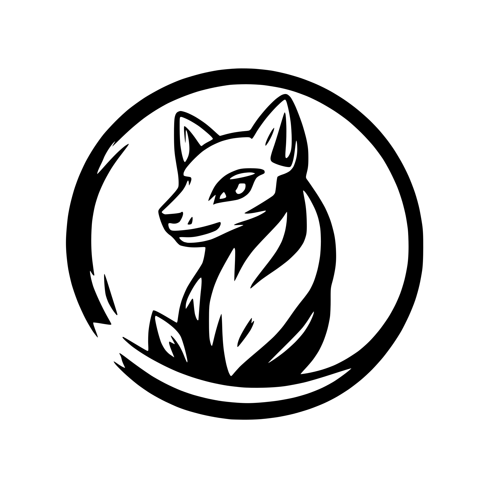 AI-generated SVG of 'white fox'