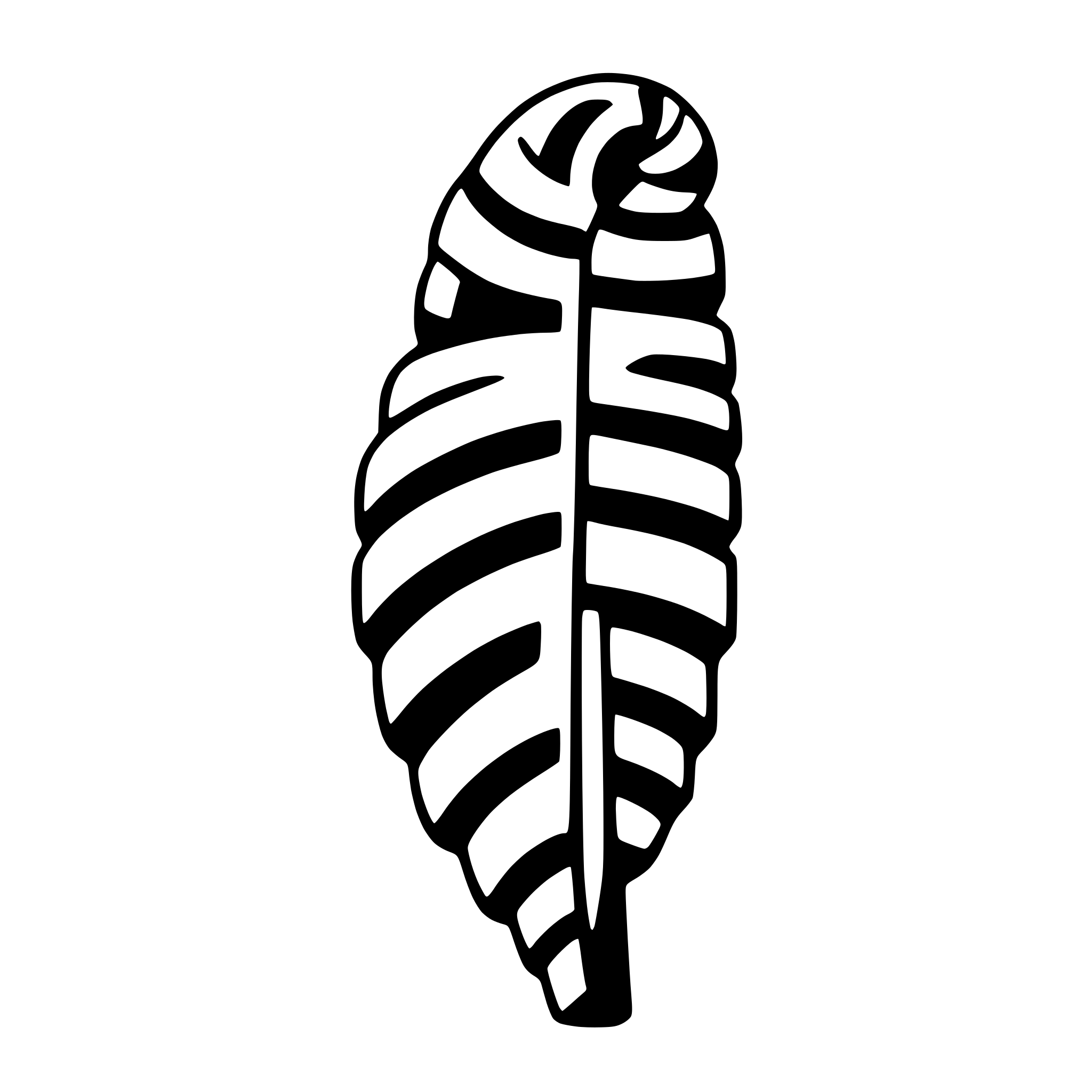 AI-generated SVG of a candy cane