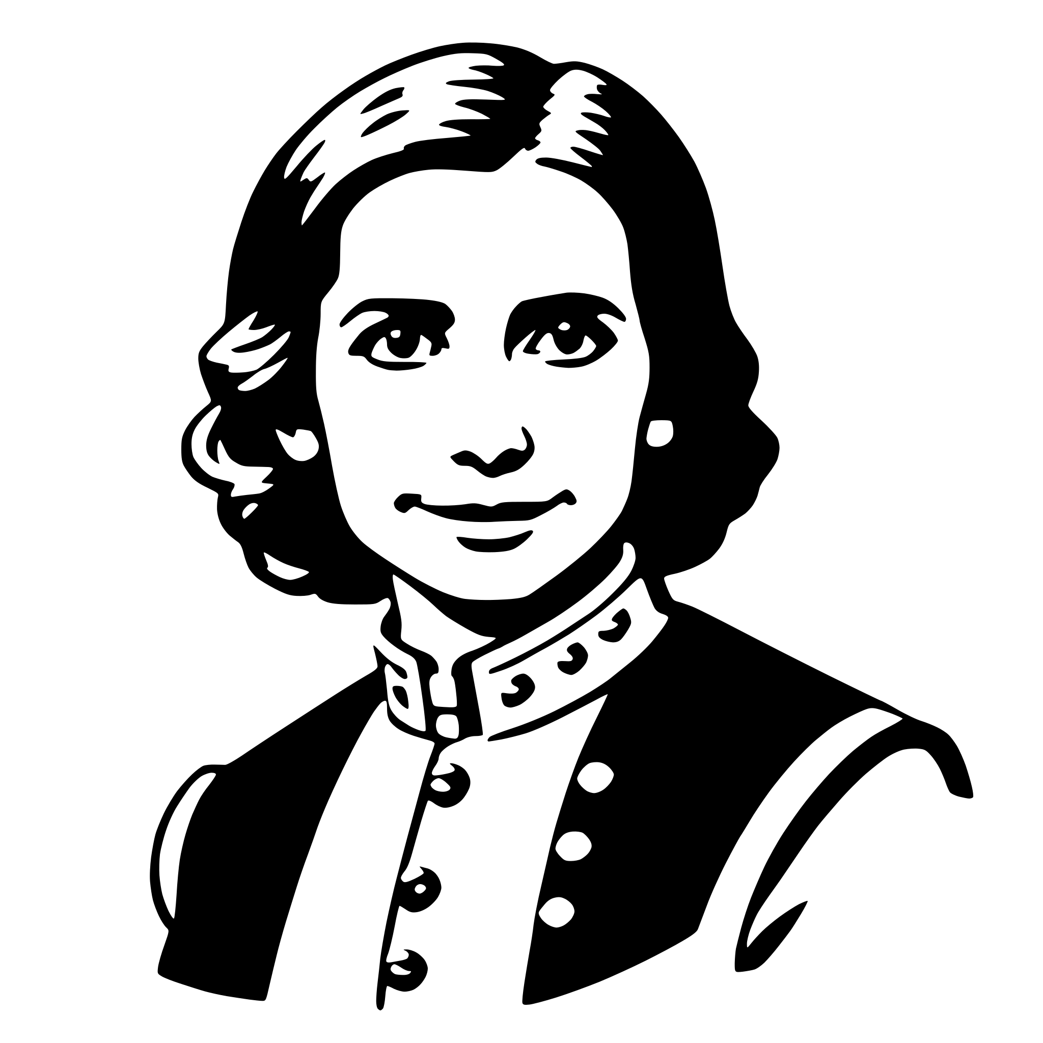 AI-generated SVG of 'clara barton'