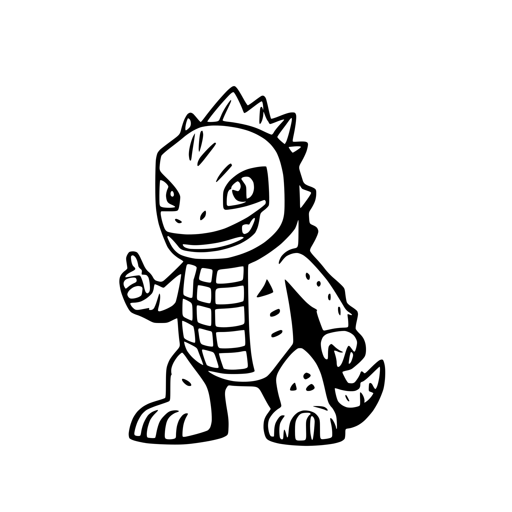 AI-generated SVG of 'godzilla for kids'