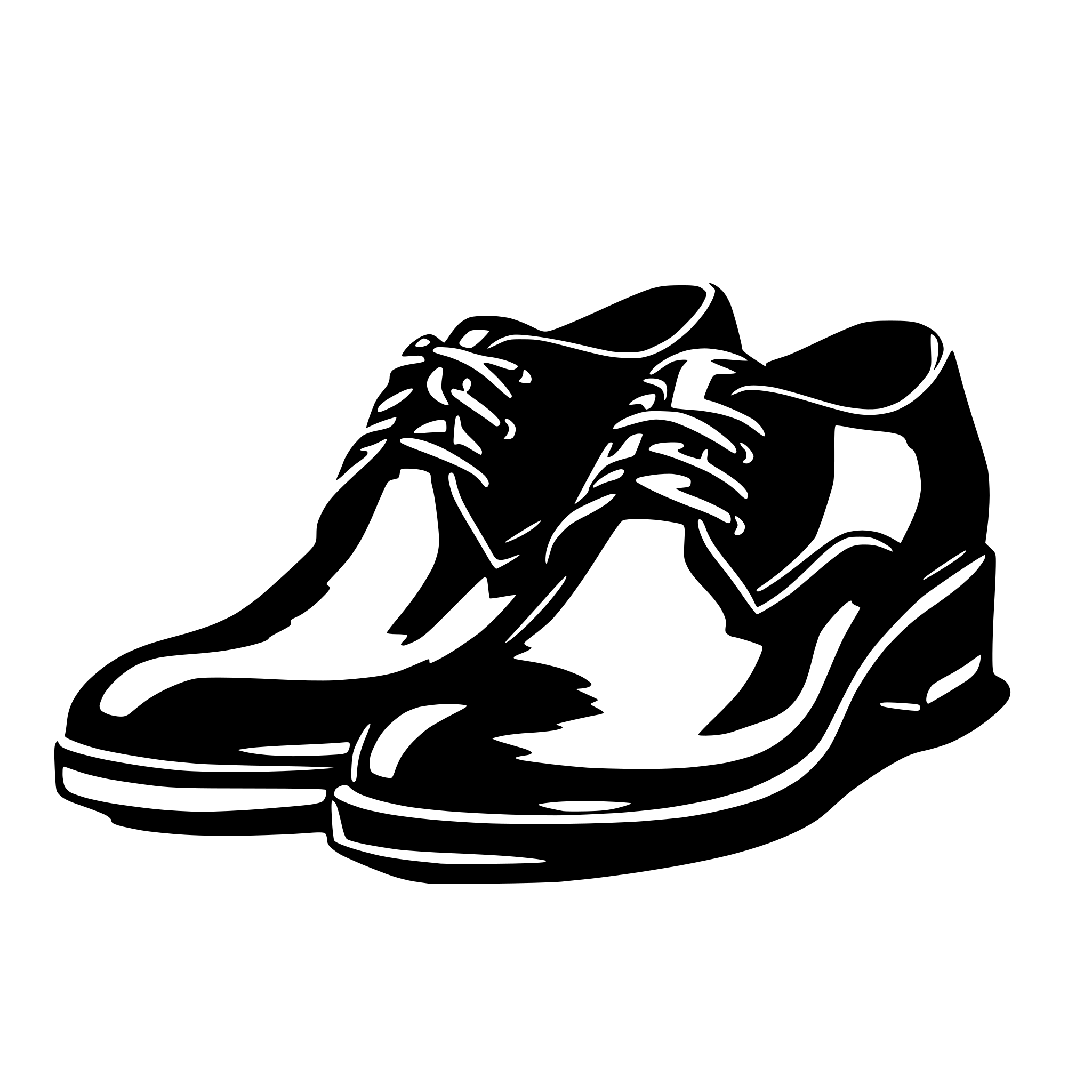 AI-generated SVG of a male formal shoe single view