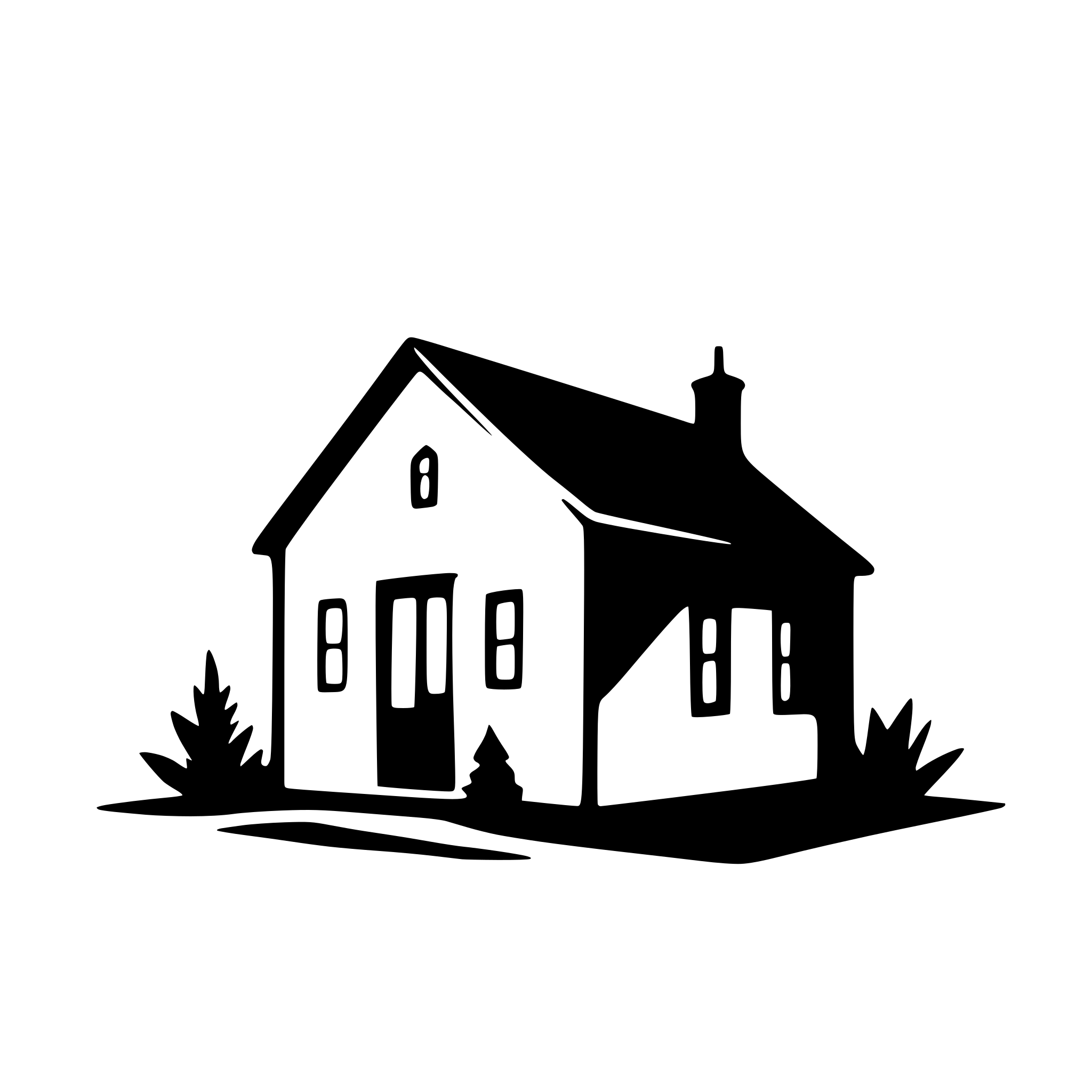 AI-generated SVG of 'house cottage'