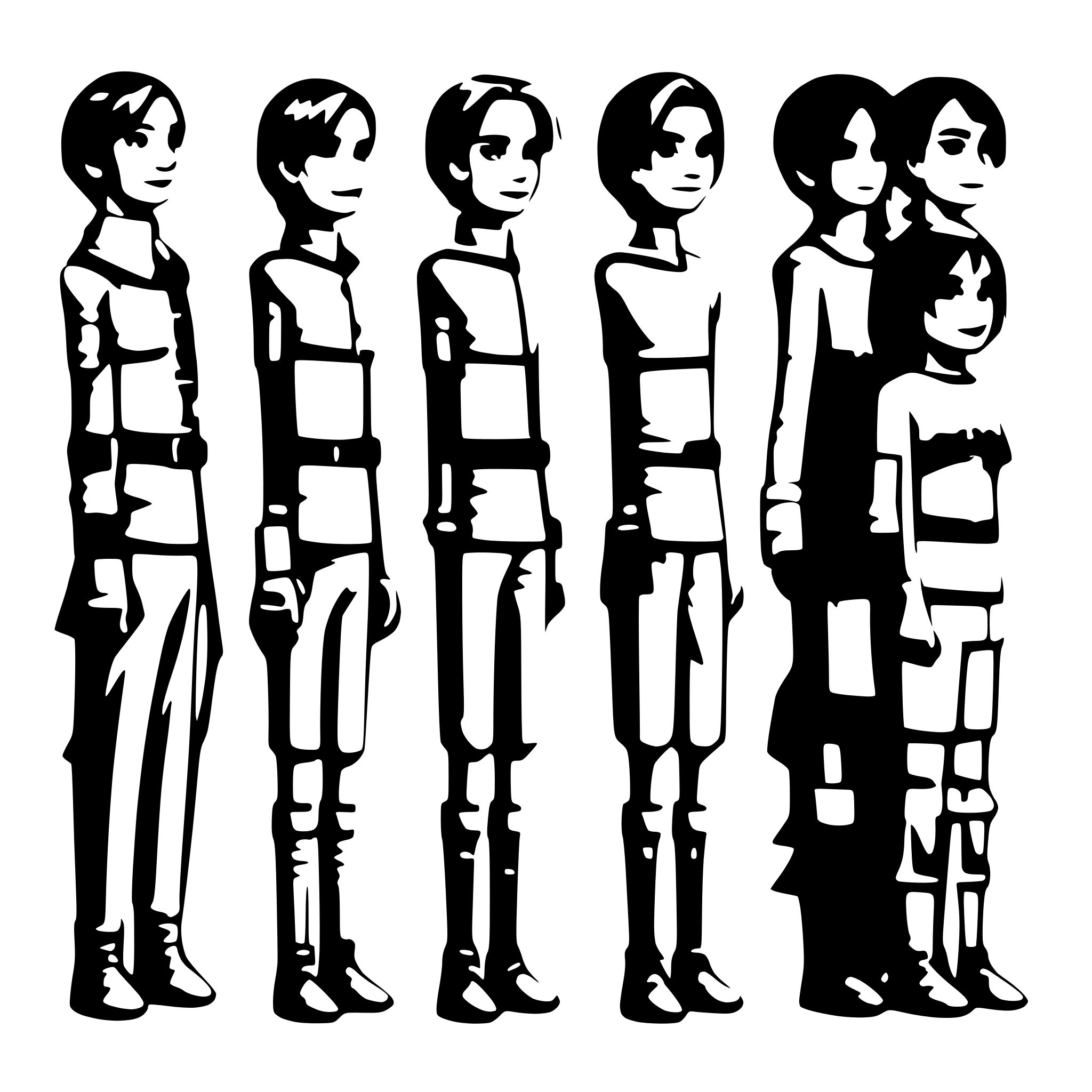 AI-generated SVG of 'top down character spritesheet'