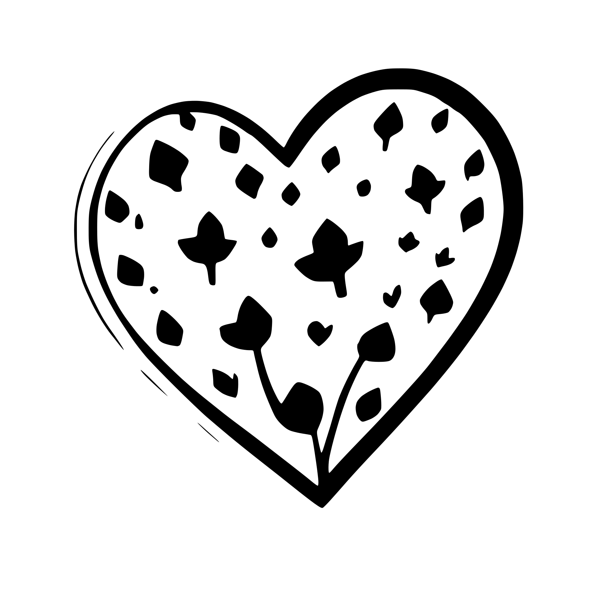 AI-generated SVG of a cute heart with little hearts in it