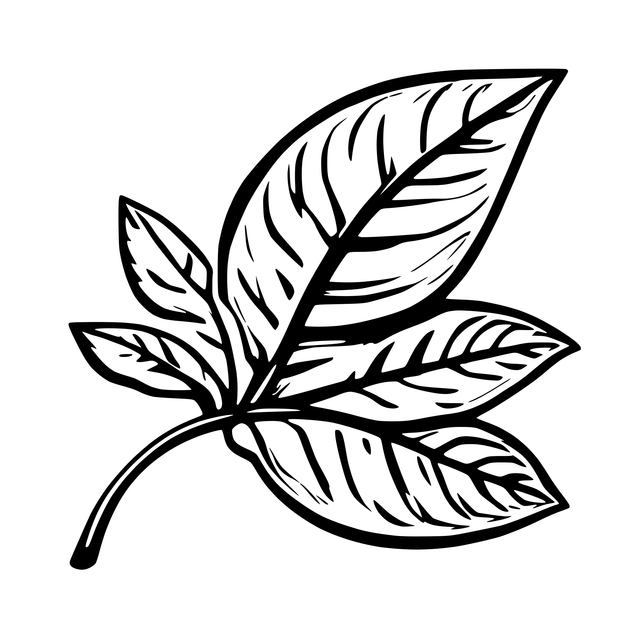 AI-generated SVG of 'green leaf'