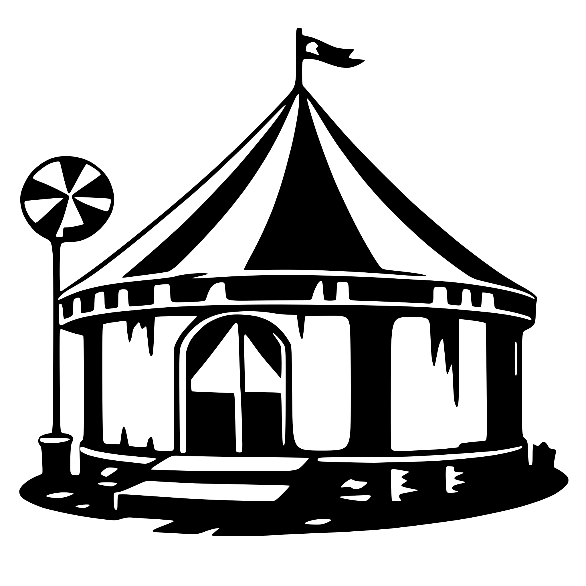 AI-generated SVG of 'circus tent'