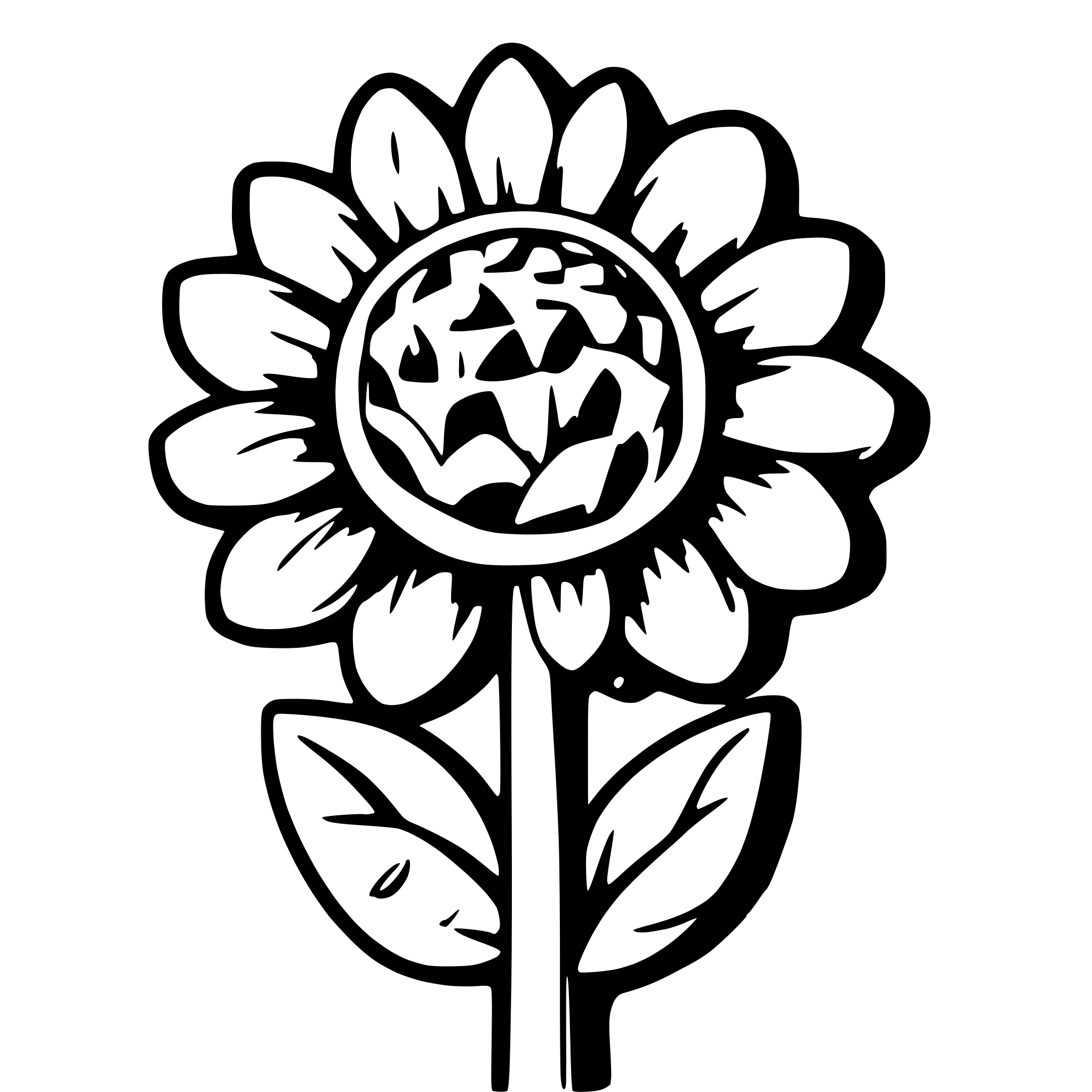 AI-generated SVG of 'sunflower flower'