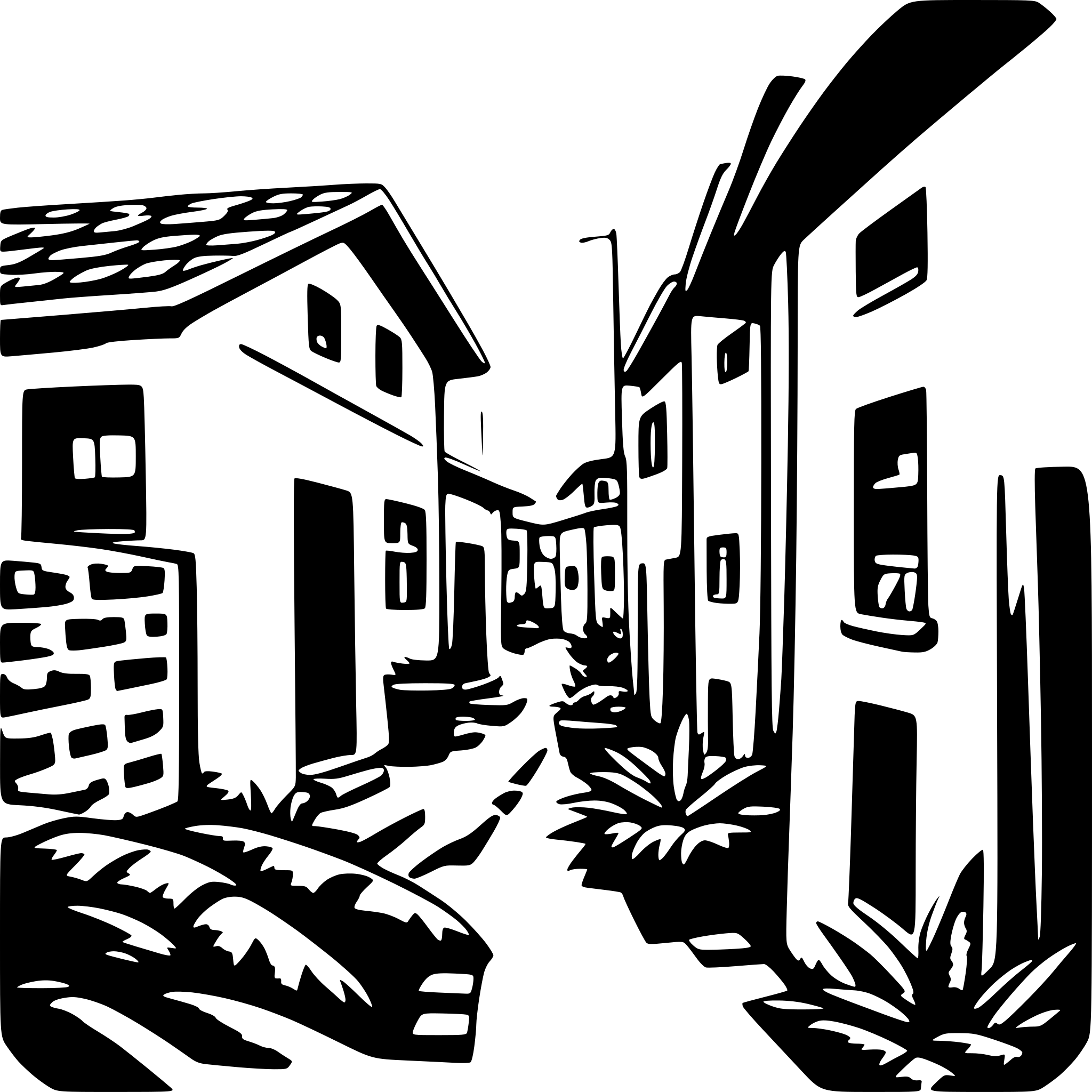 AI-generated SVG of 'brazilian favela'
