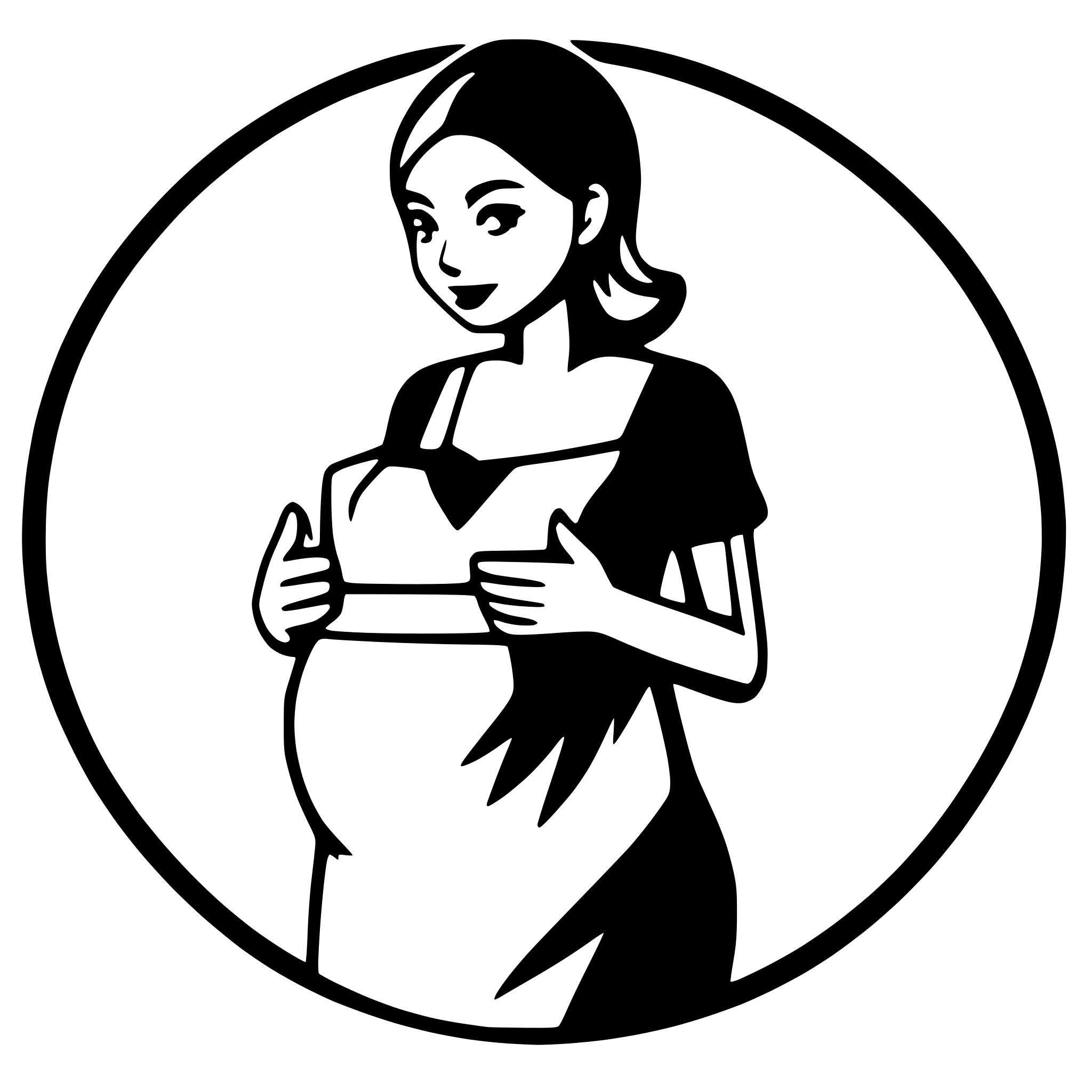 AI-generated SVG of 'pregnant woman support'