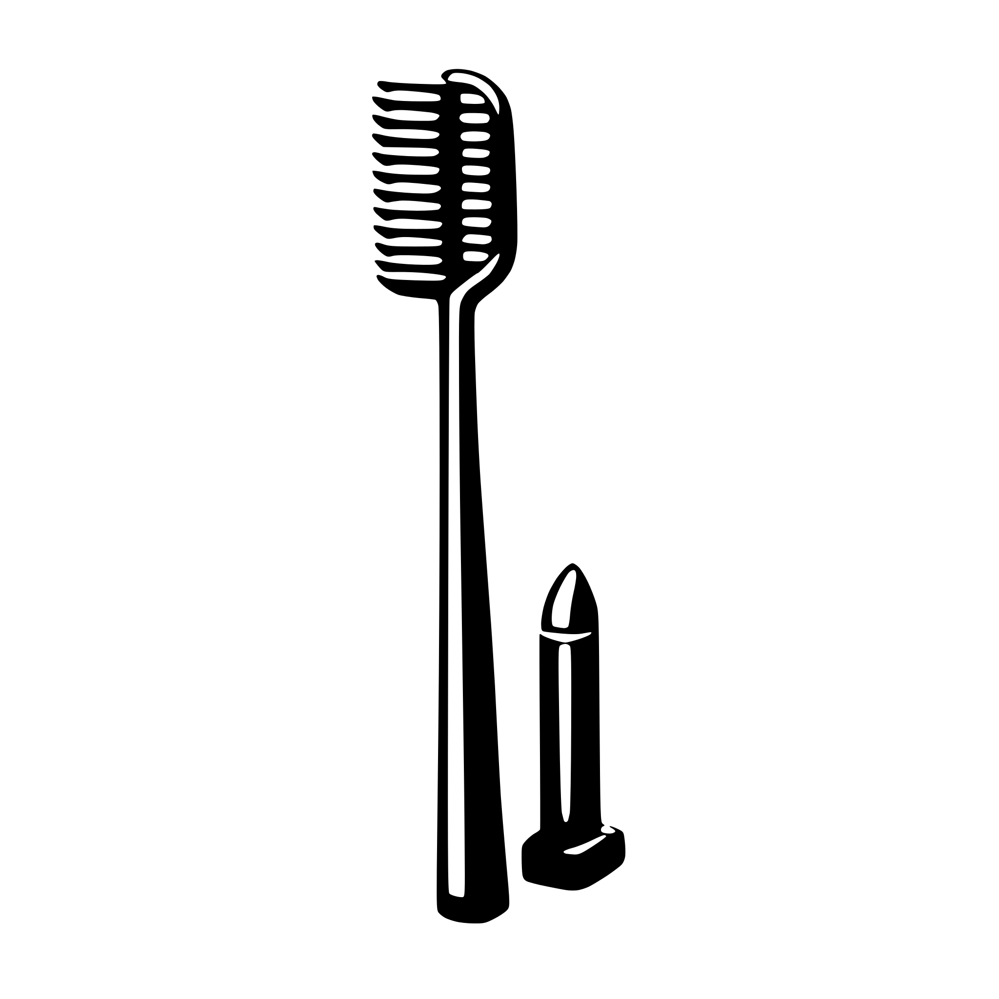 AI-generated SVG of a toothbrush