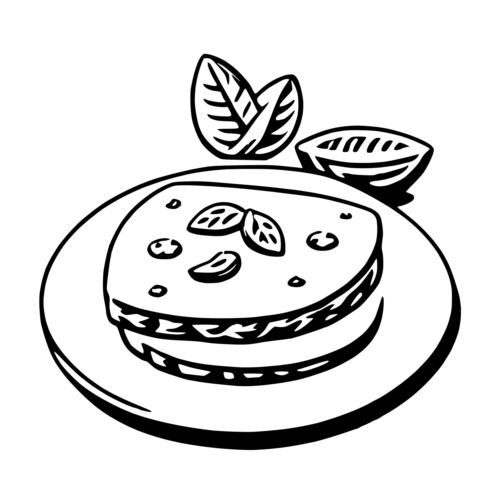 AI-generated SVG of a omelette