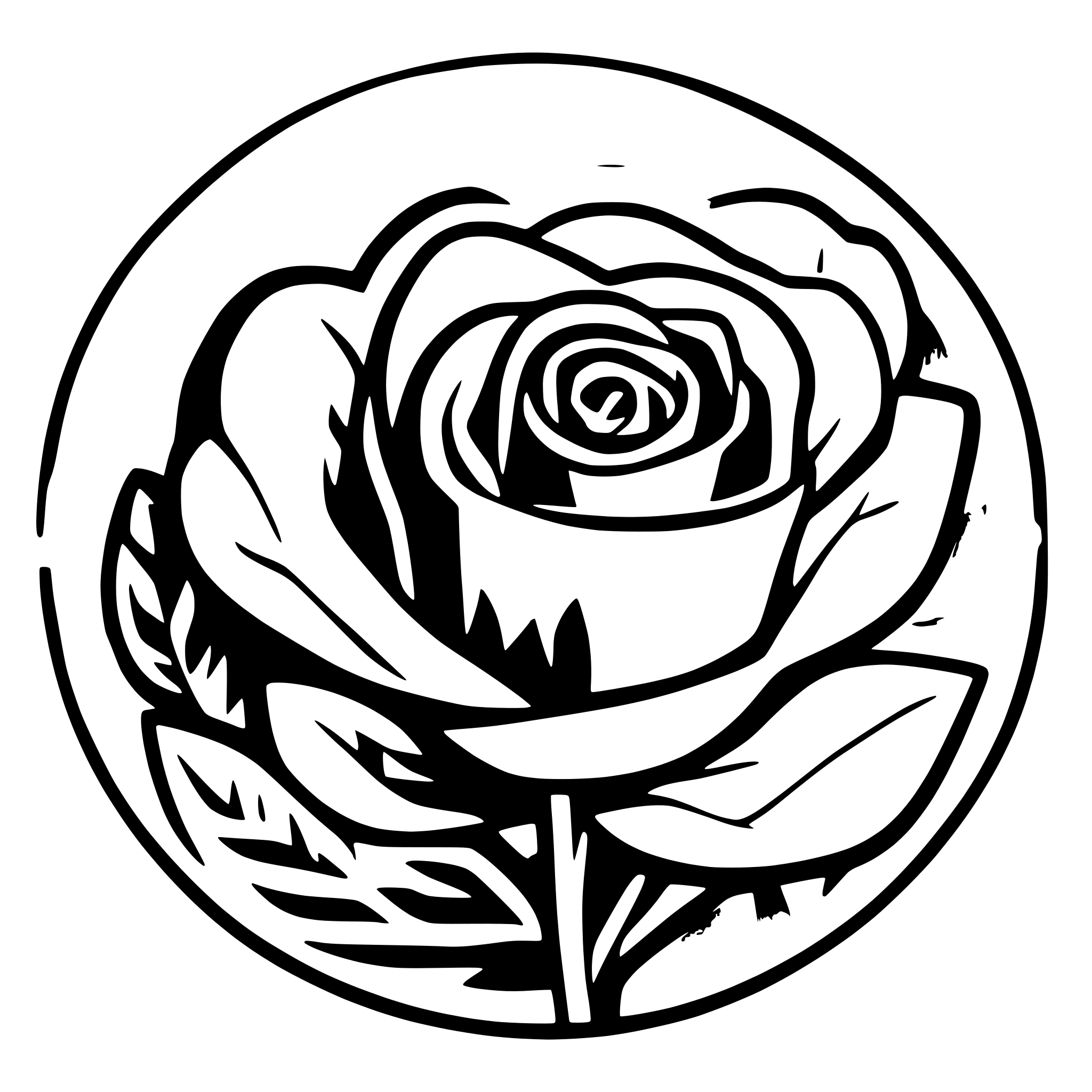 AI-generated SVG of a rose
