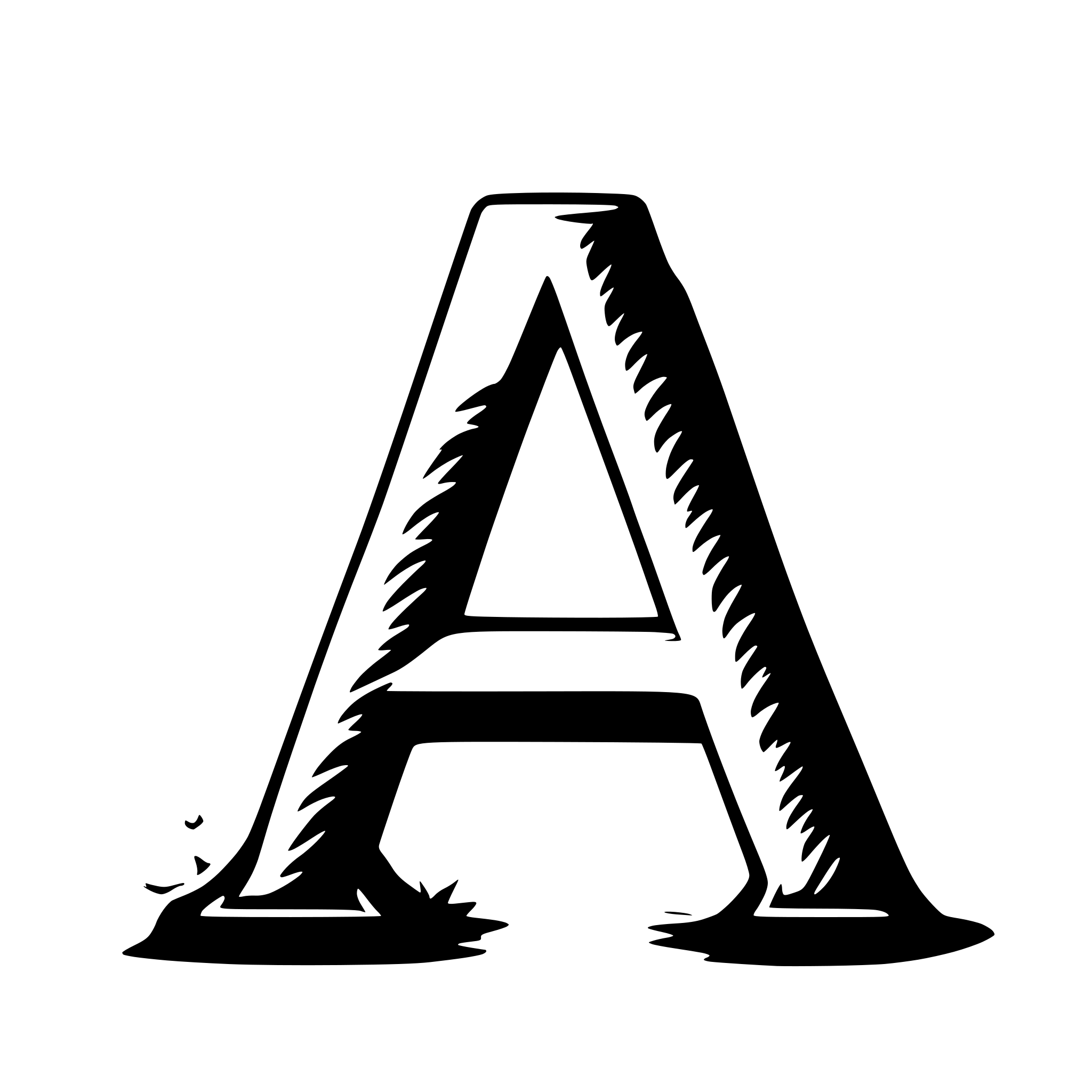 AI-generated SVG of 'letter 'A' in green'
