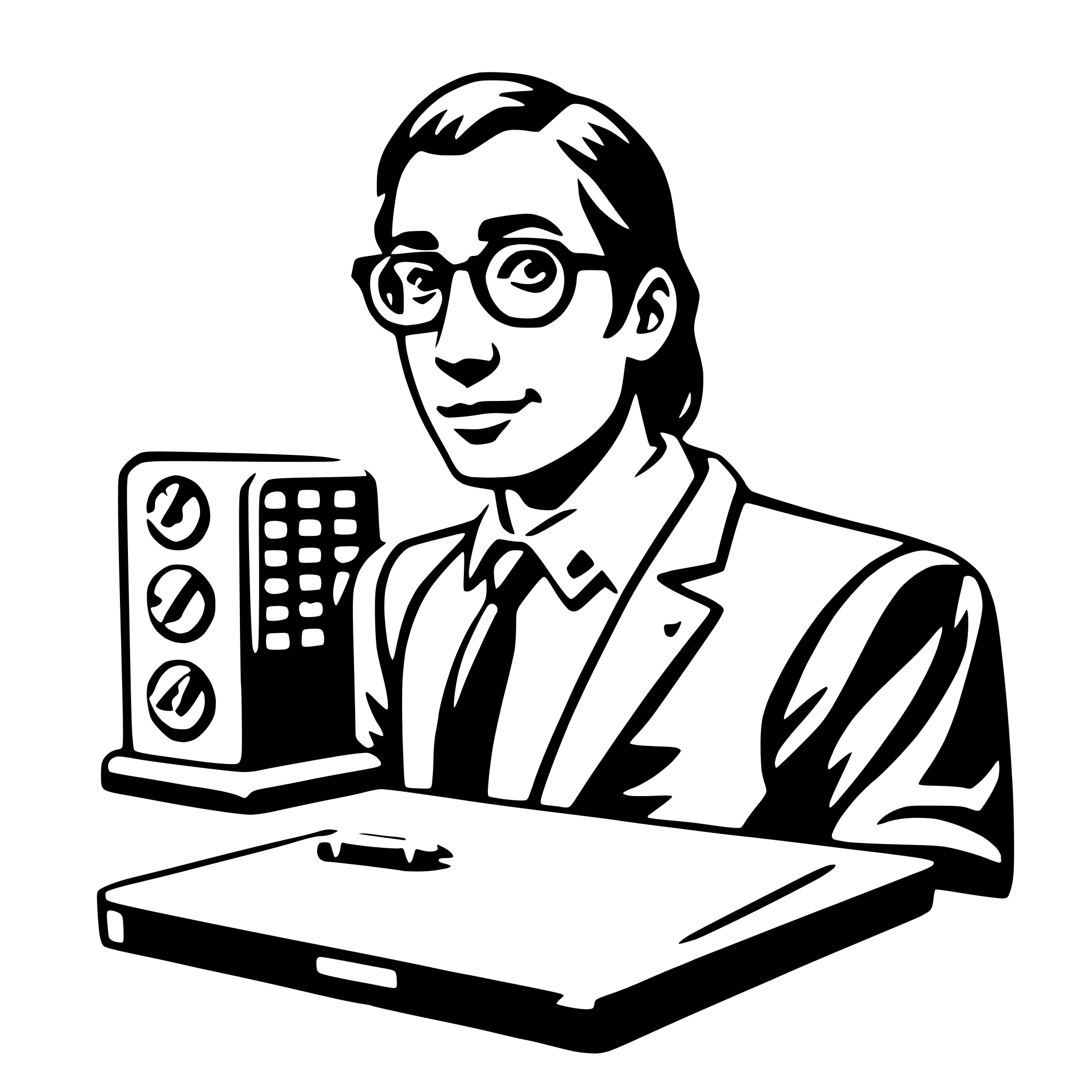 AI-generated SVG of 'accountant'
