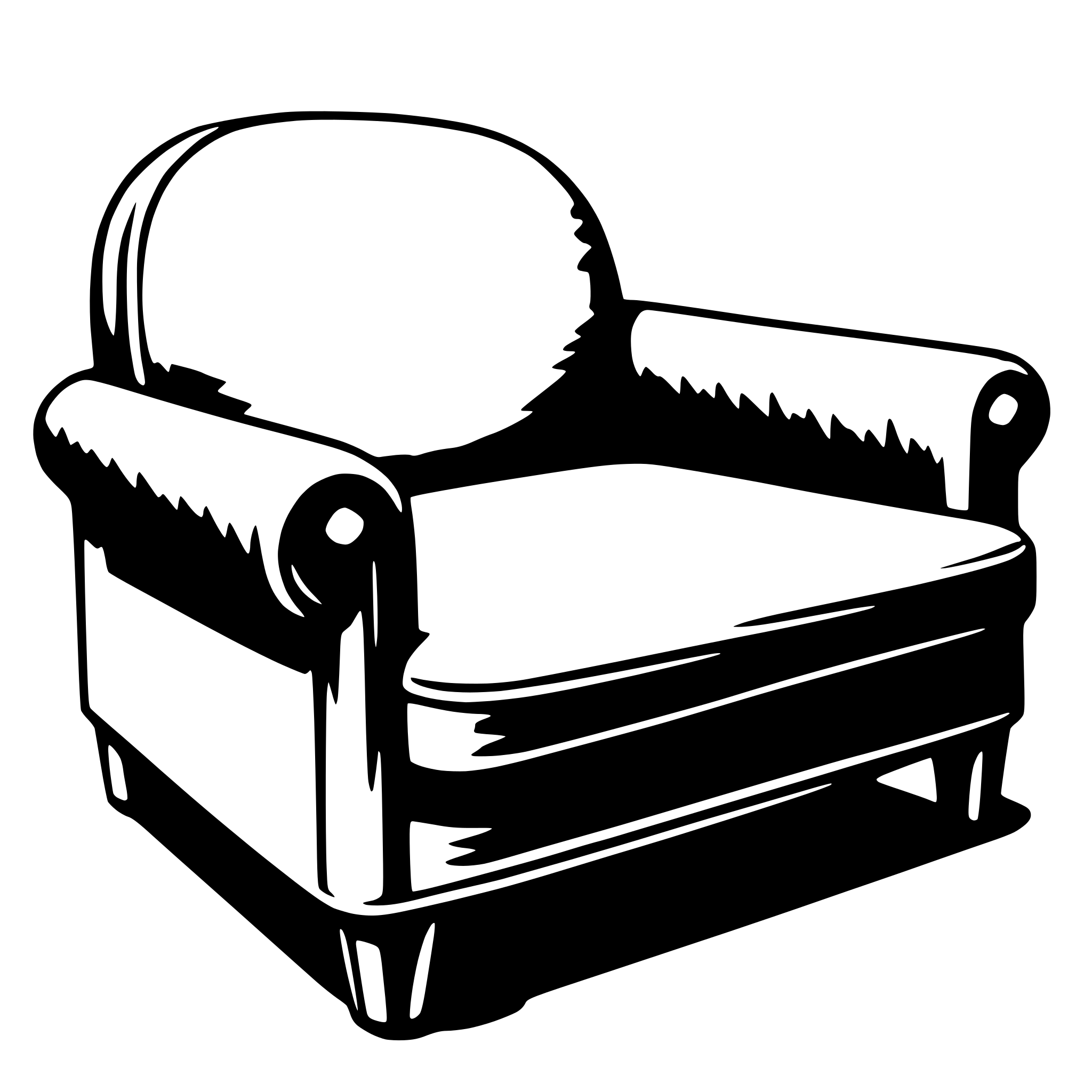 AI-generated SVG of a couch