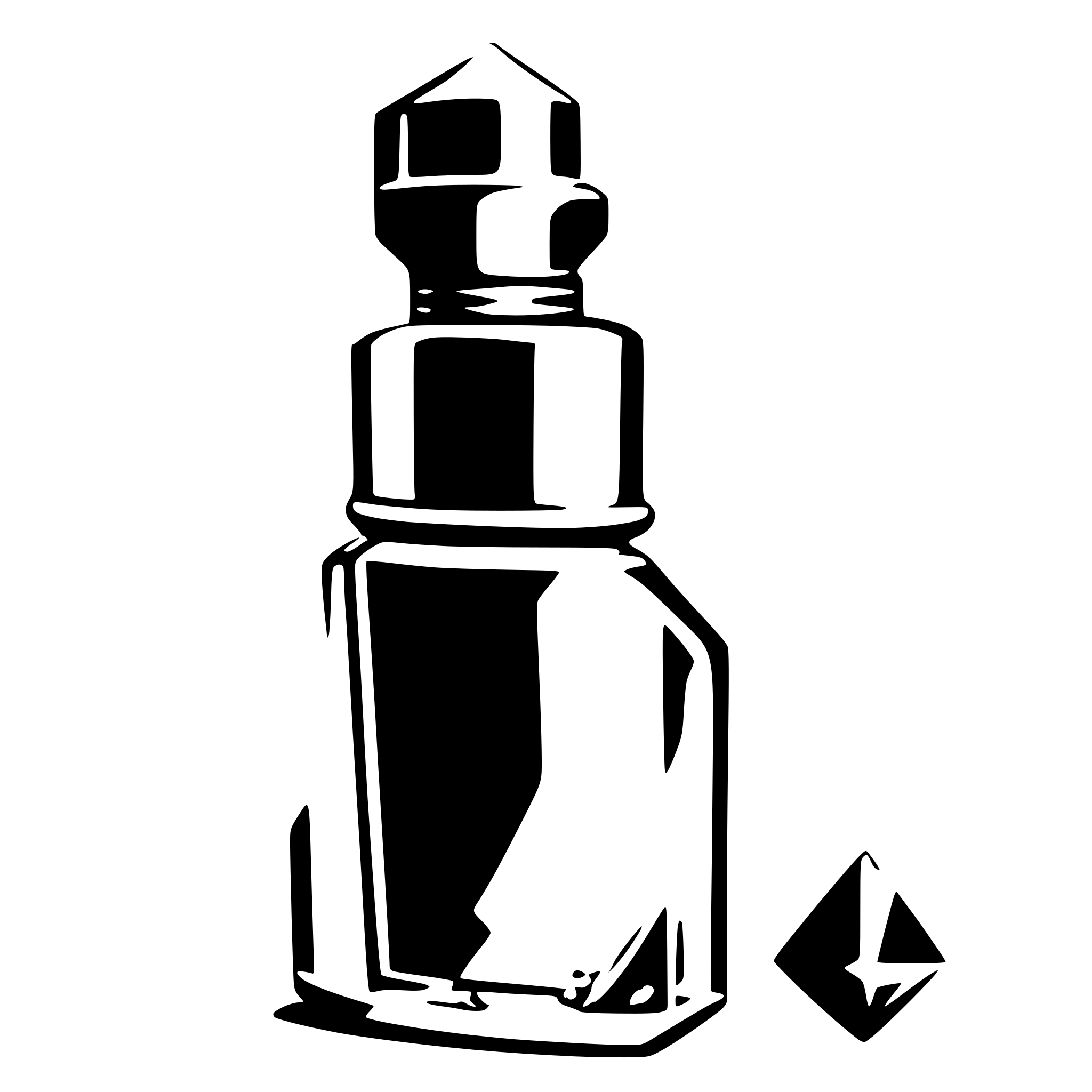 AI-generated SVG of a A broken perfume bottle