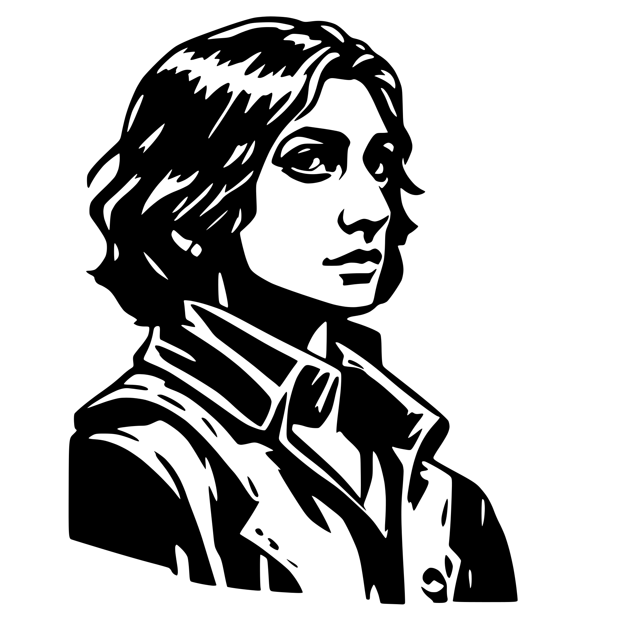 AI-generated SVG of 'disco elysium skills'