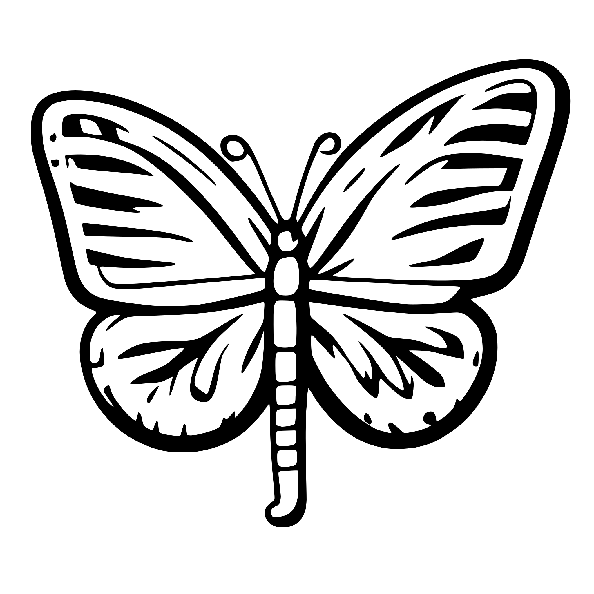 AI-generated SVG of a Butterfly