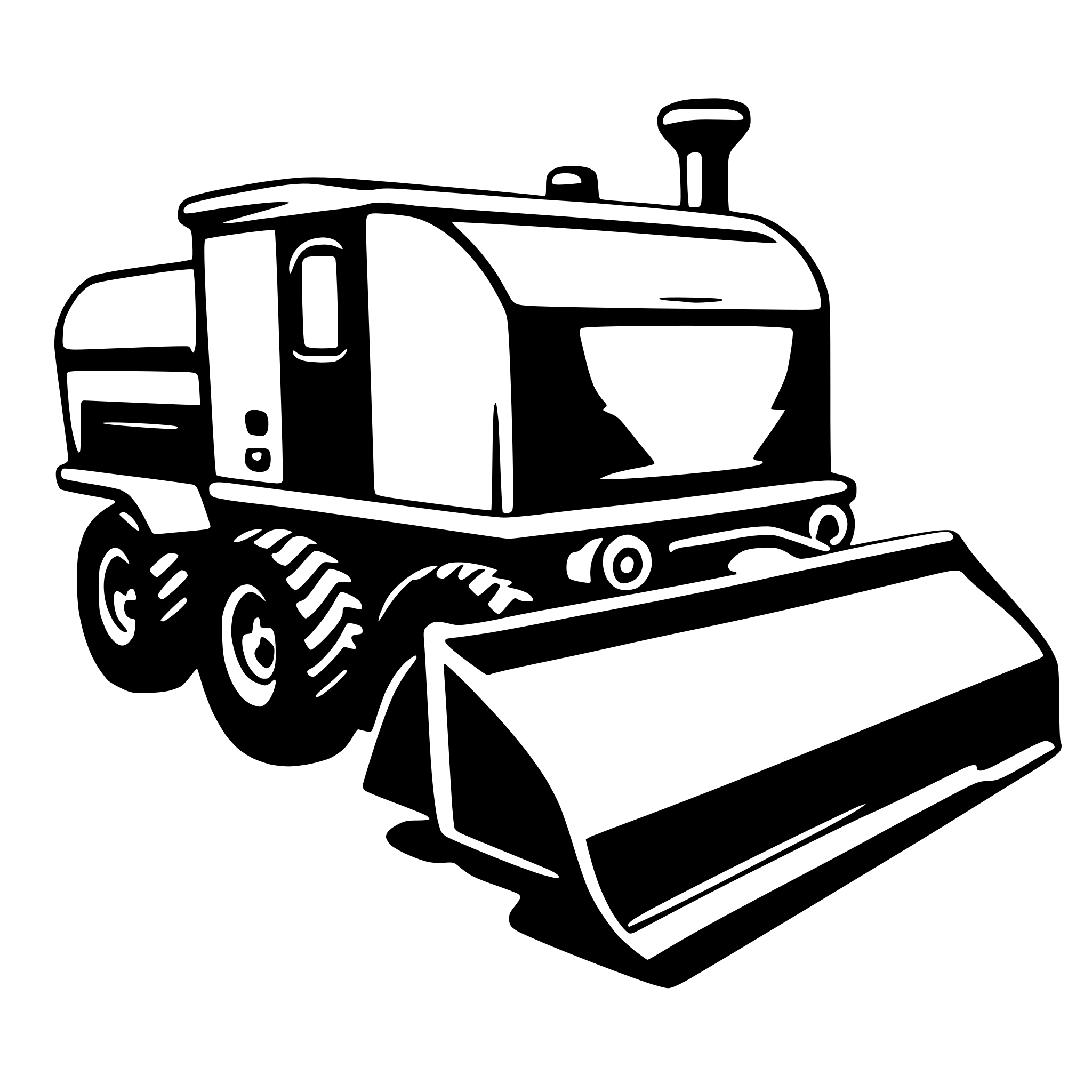 AI-generated SVG of a snowplow