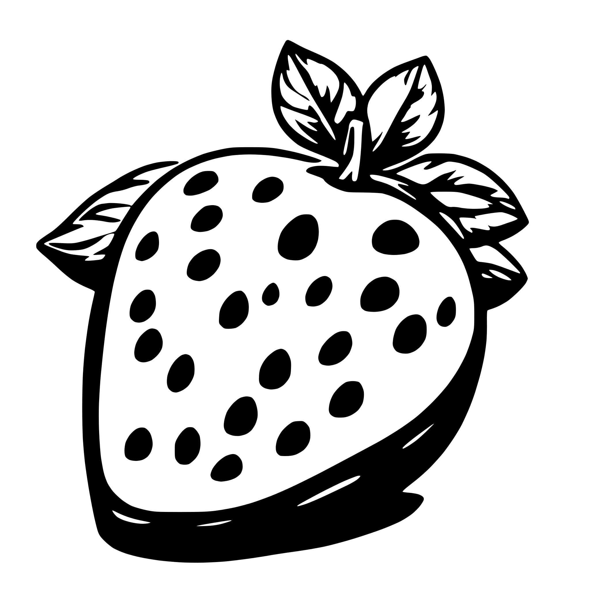 AI-generated SVG of a morango