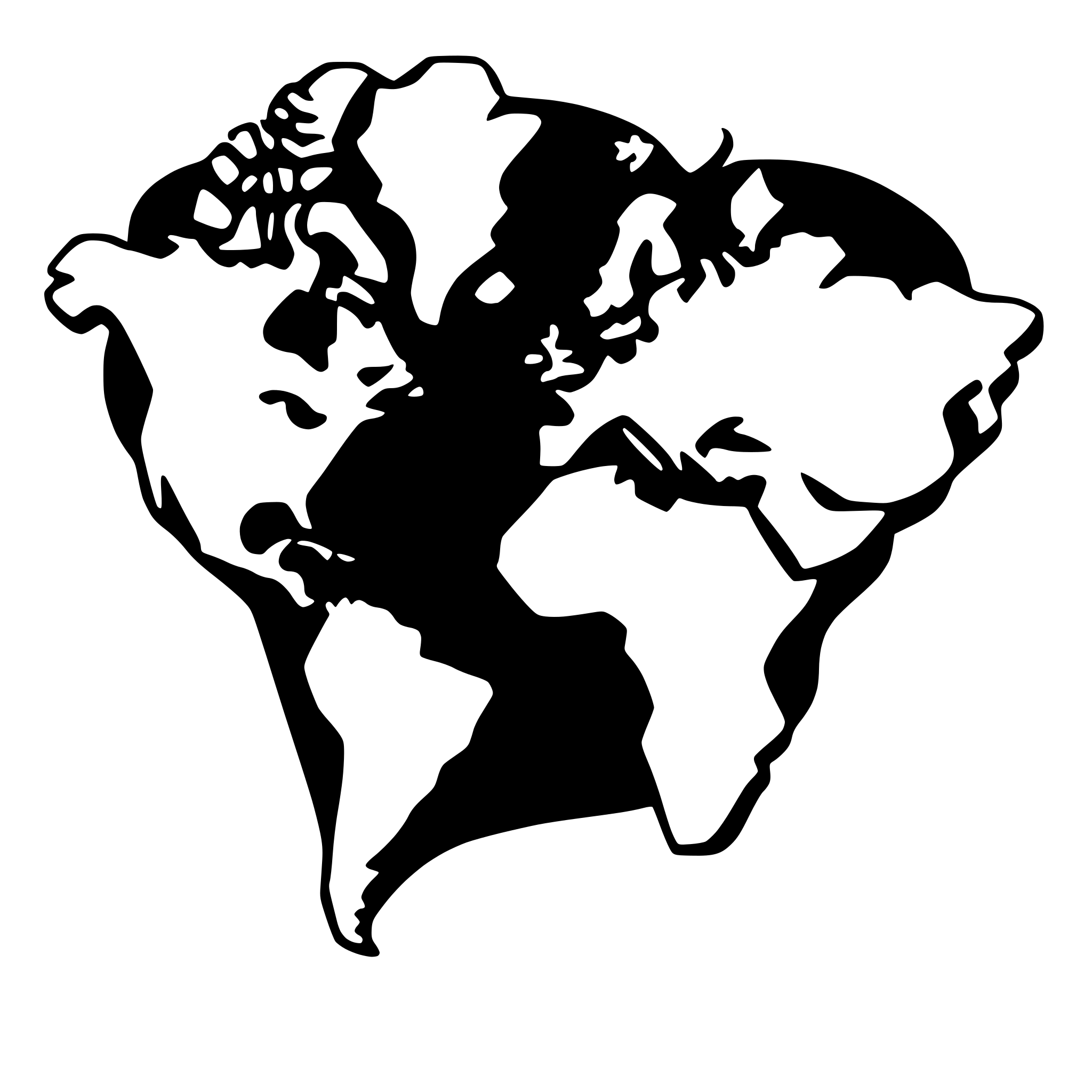 AI-generated SVG of a world map dot style, gey