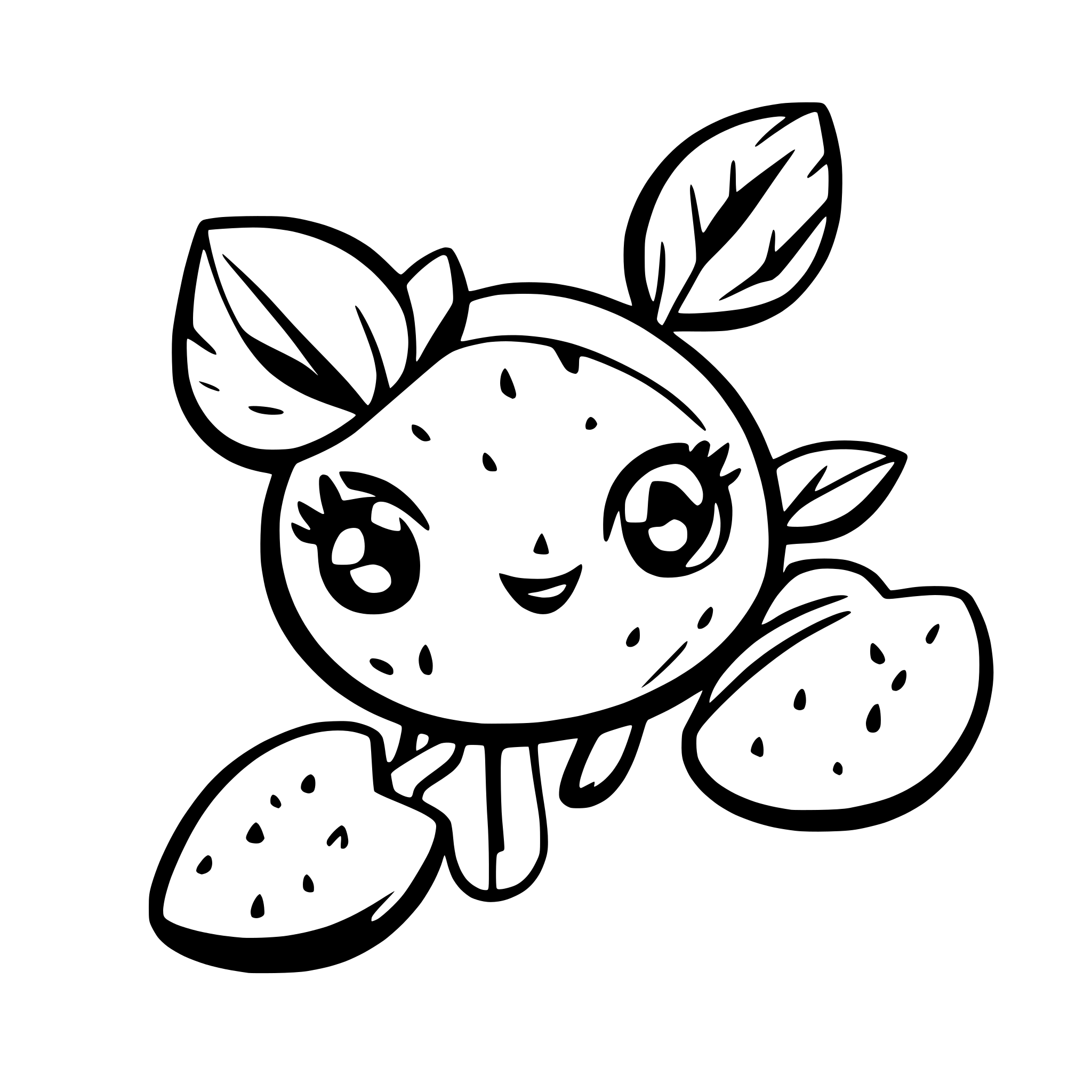 AI-generated SVG of a mango