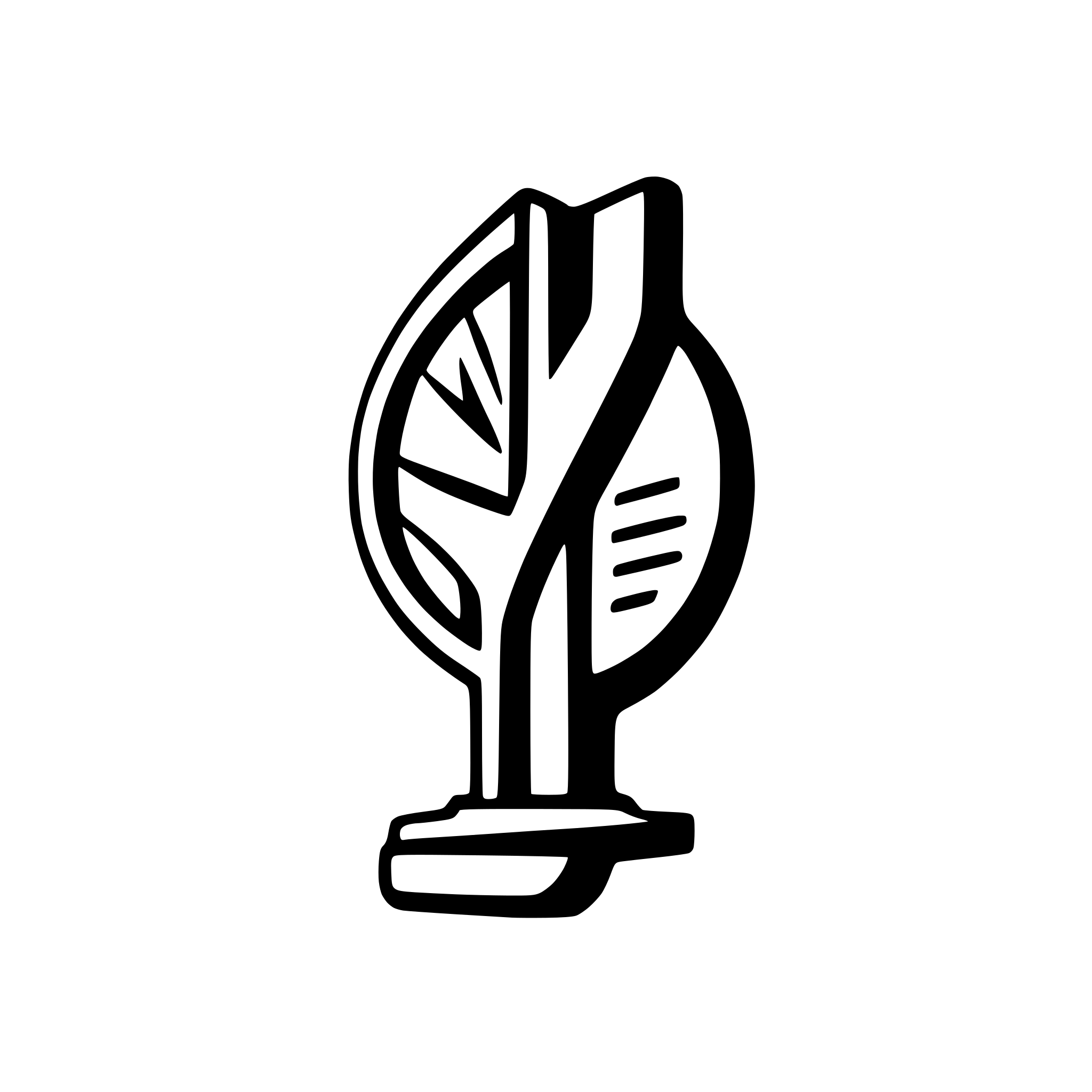 AI-generated SVG of 'a logo of a light weight productivity tool that is a linar slide by slide presentaiton tool. minimalistic and cool'