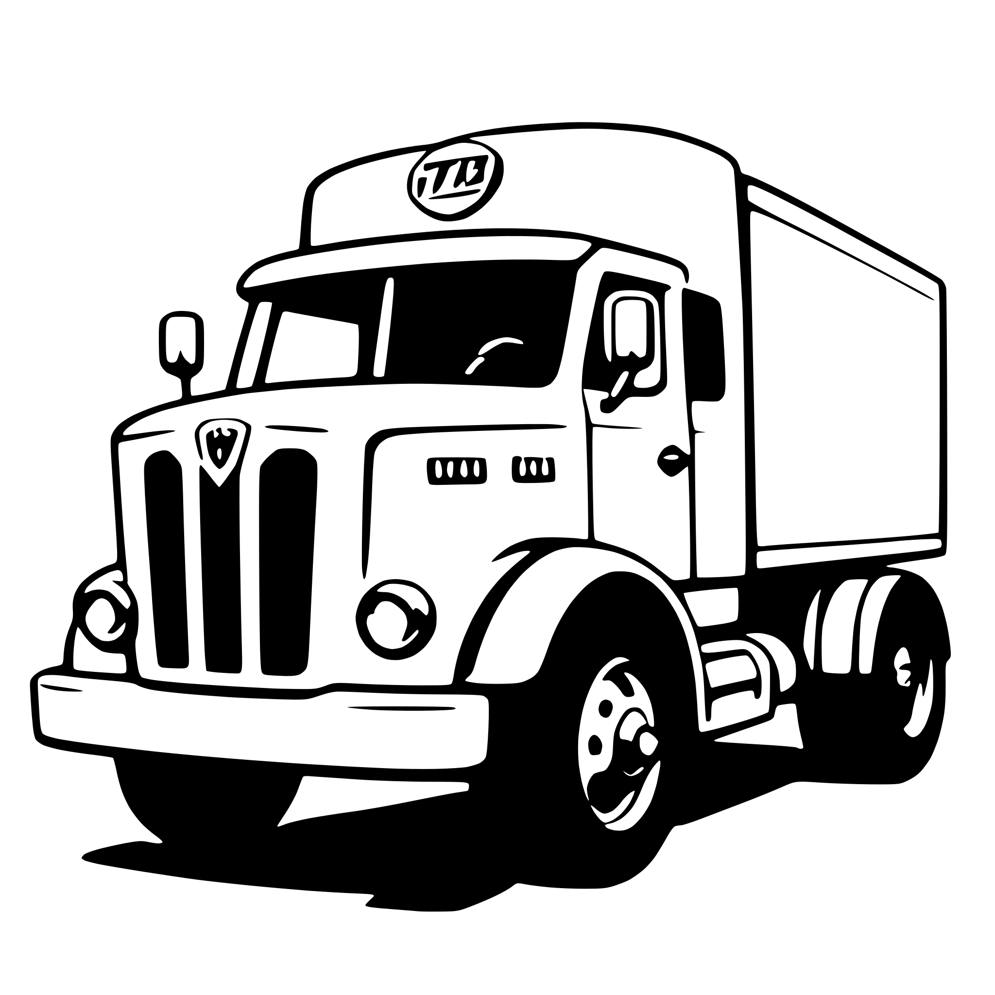 AI-generated SVG of a truck