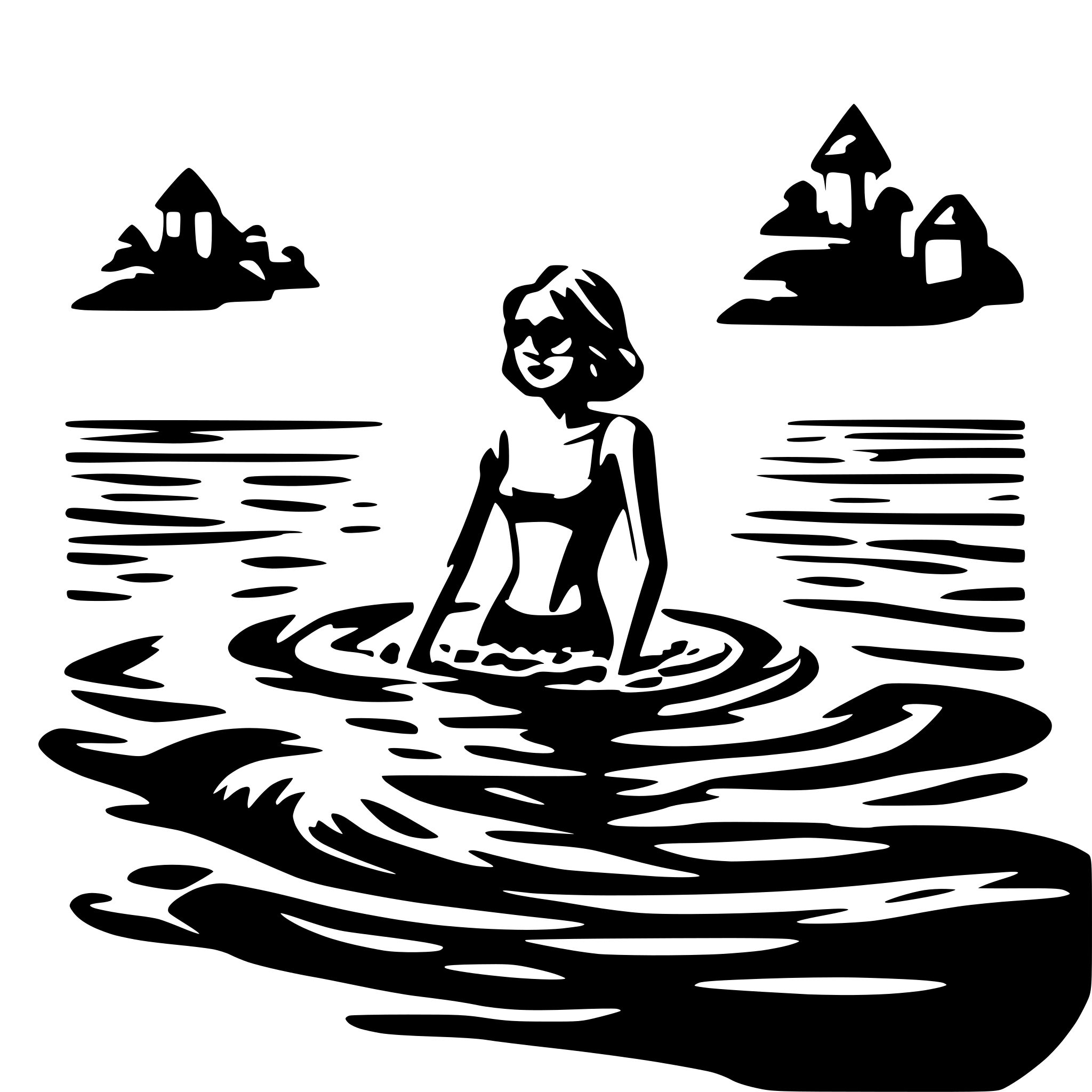 AI-generated SVG of 'swim'