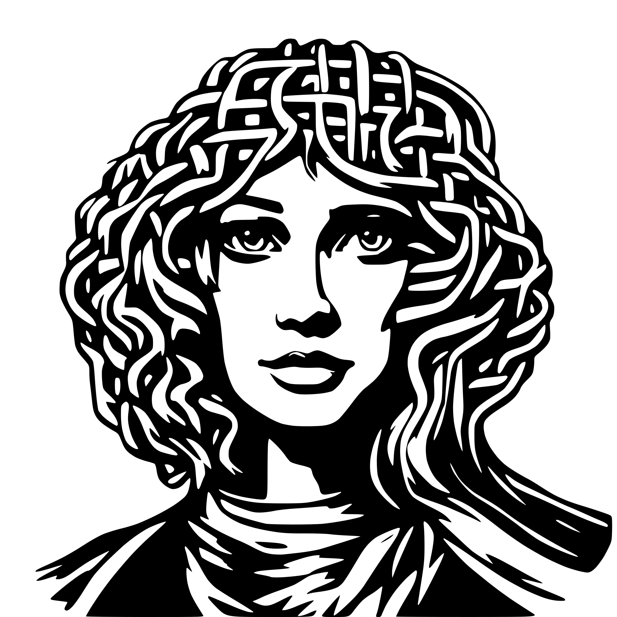 AI-generated SVG of a Advanced neural network