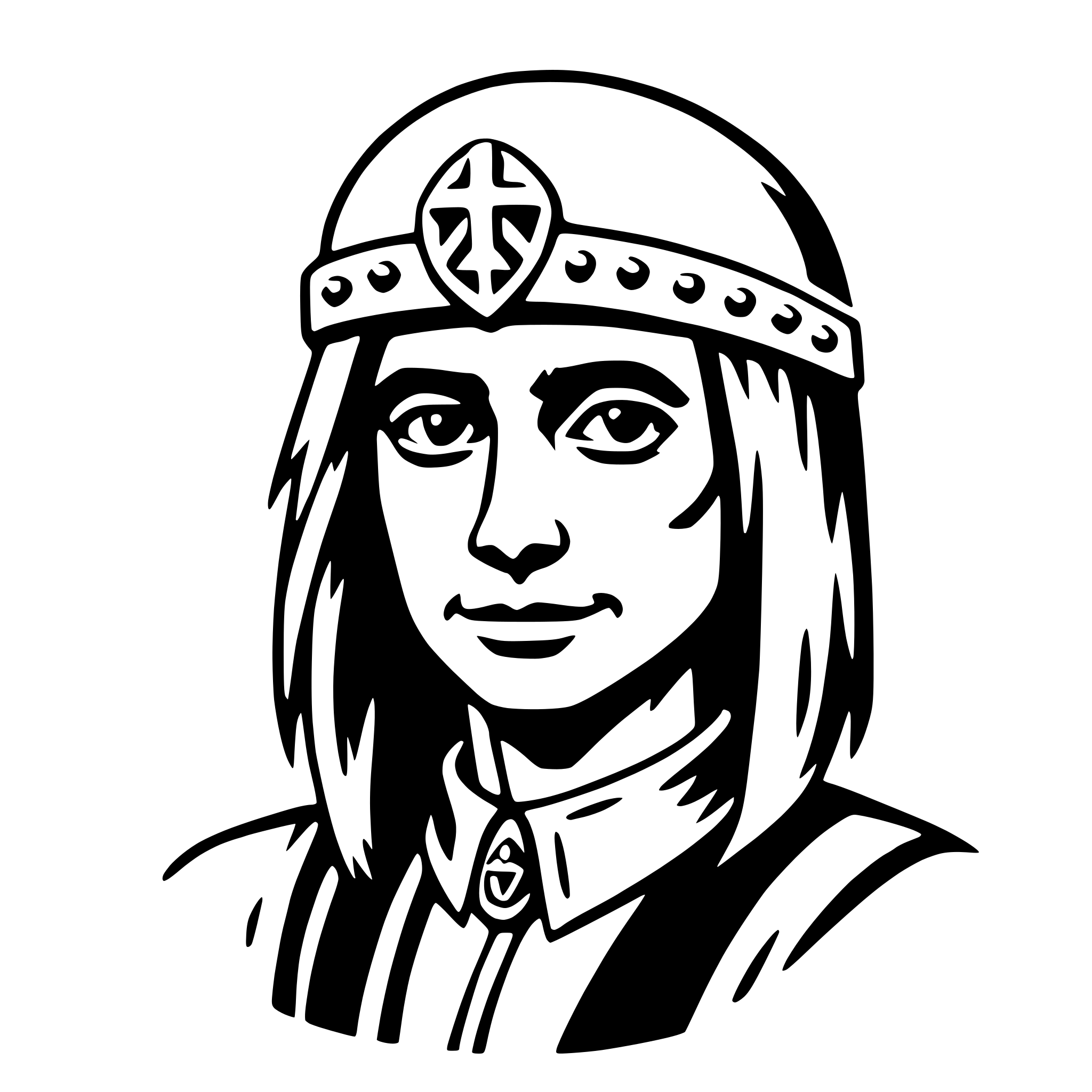 AI-generated SVG of 'ah puch'