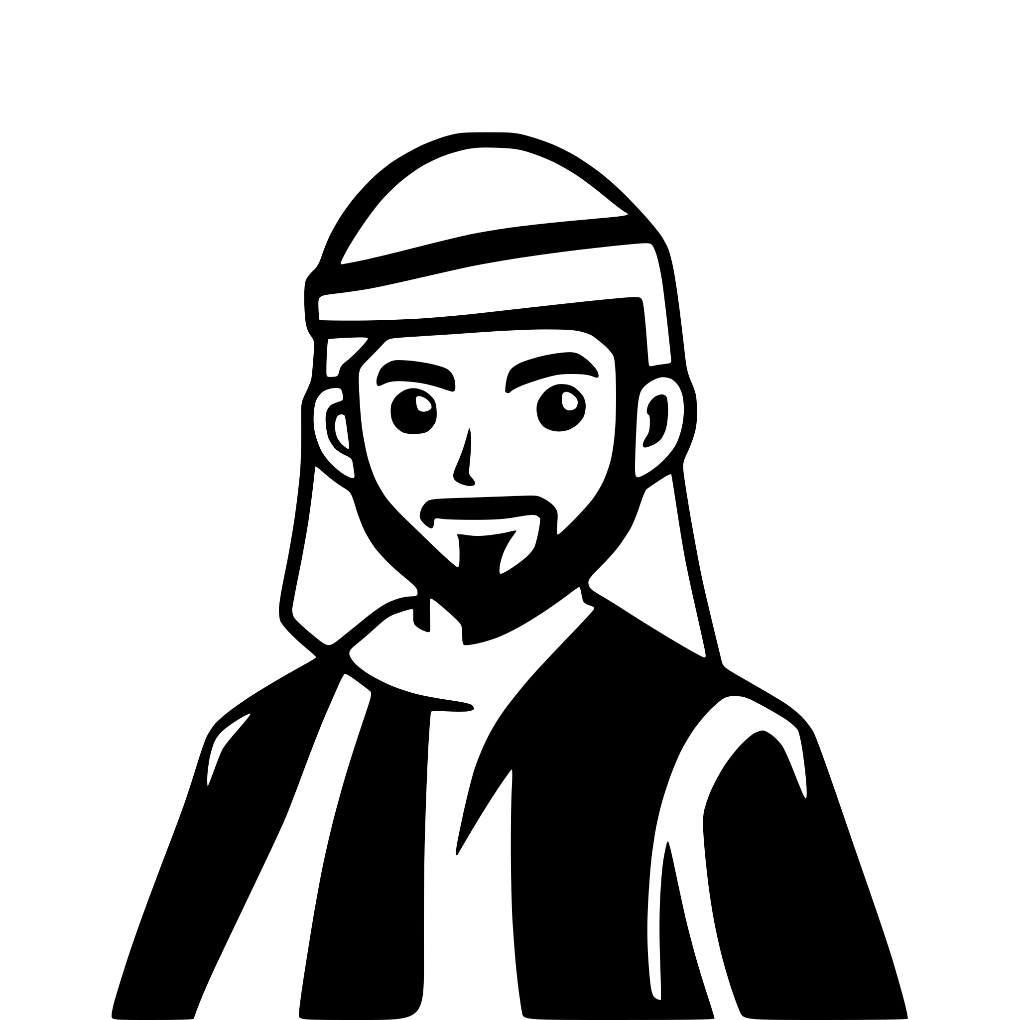 AI-generated SVG of a saudi man avatar icon