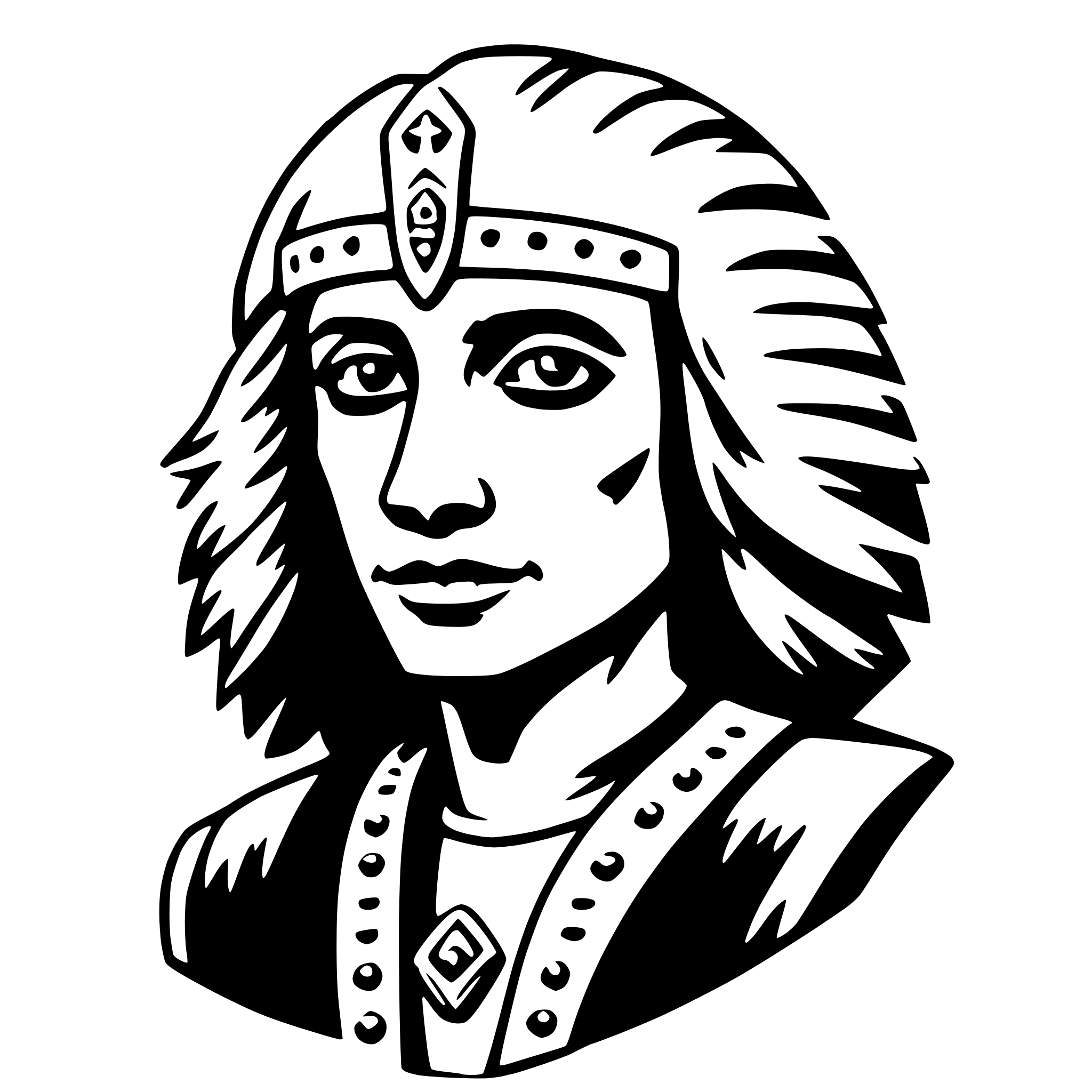 AI-generated SVG of 'coatlicue'