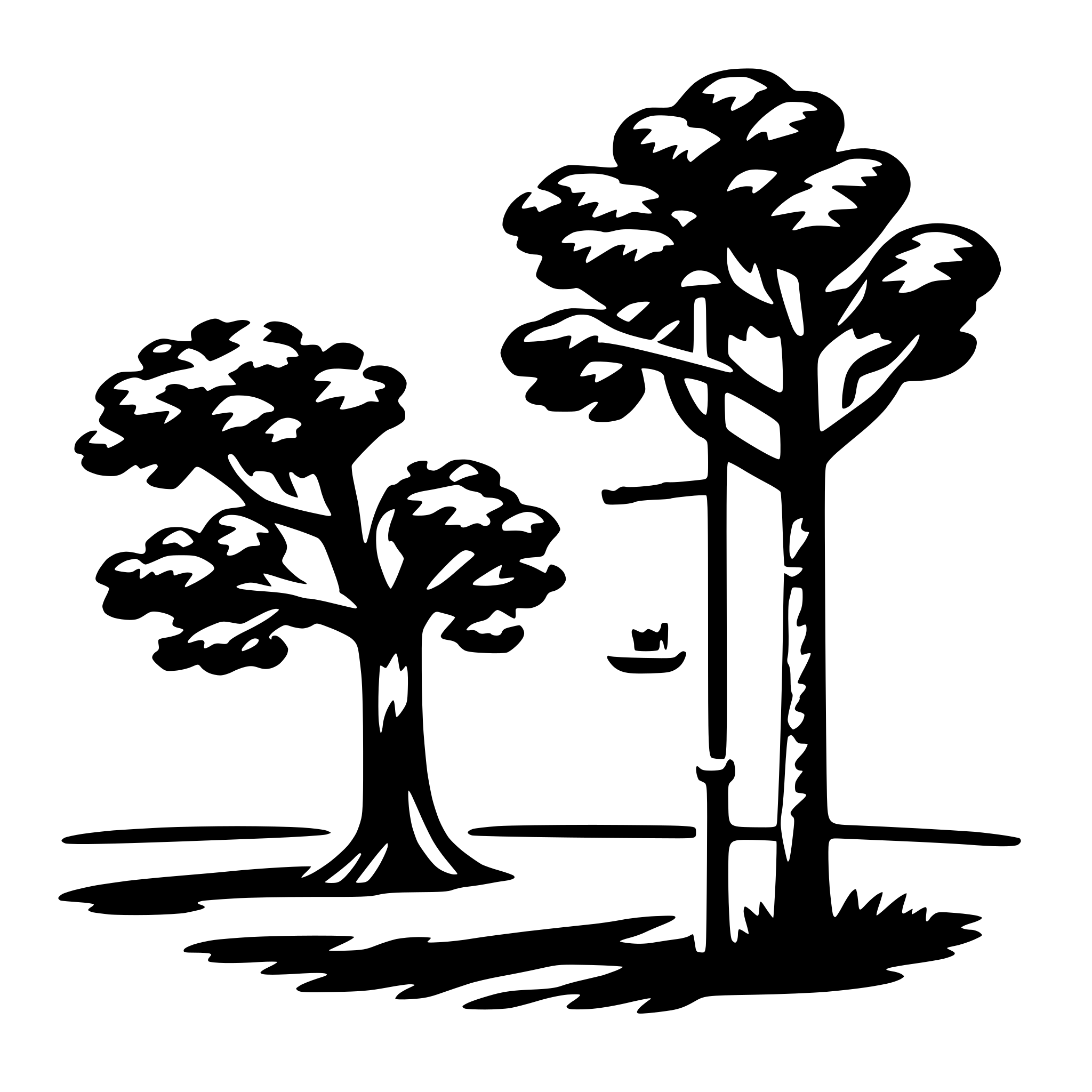AI-generated SVG of a tree and swing