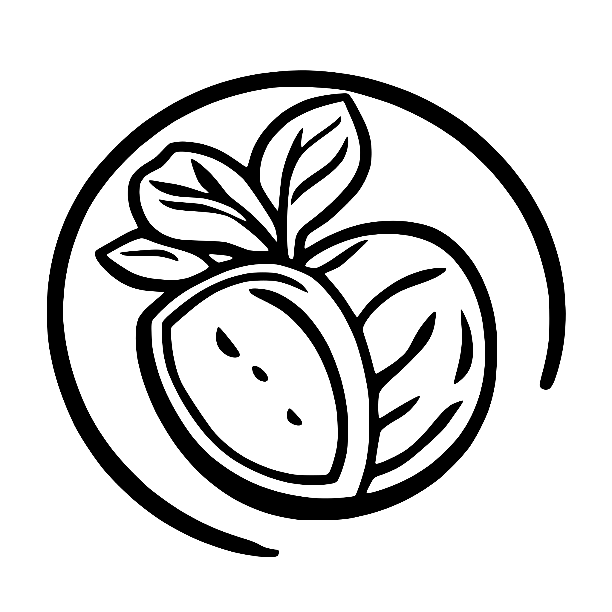 AI-generated SVG of a peach