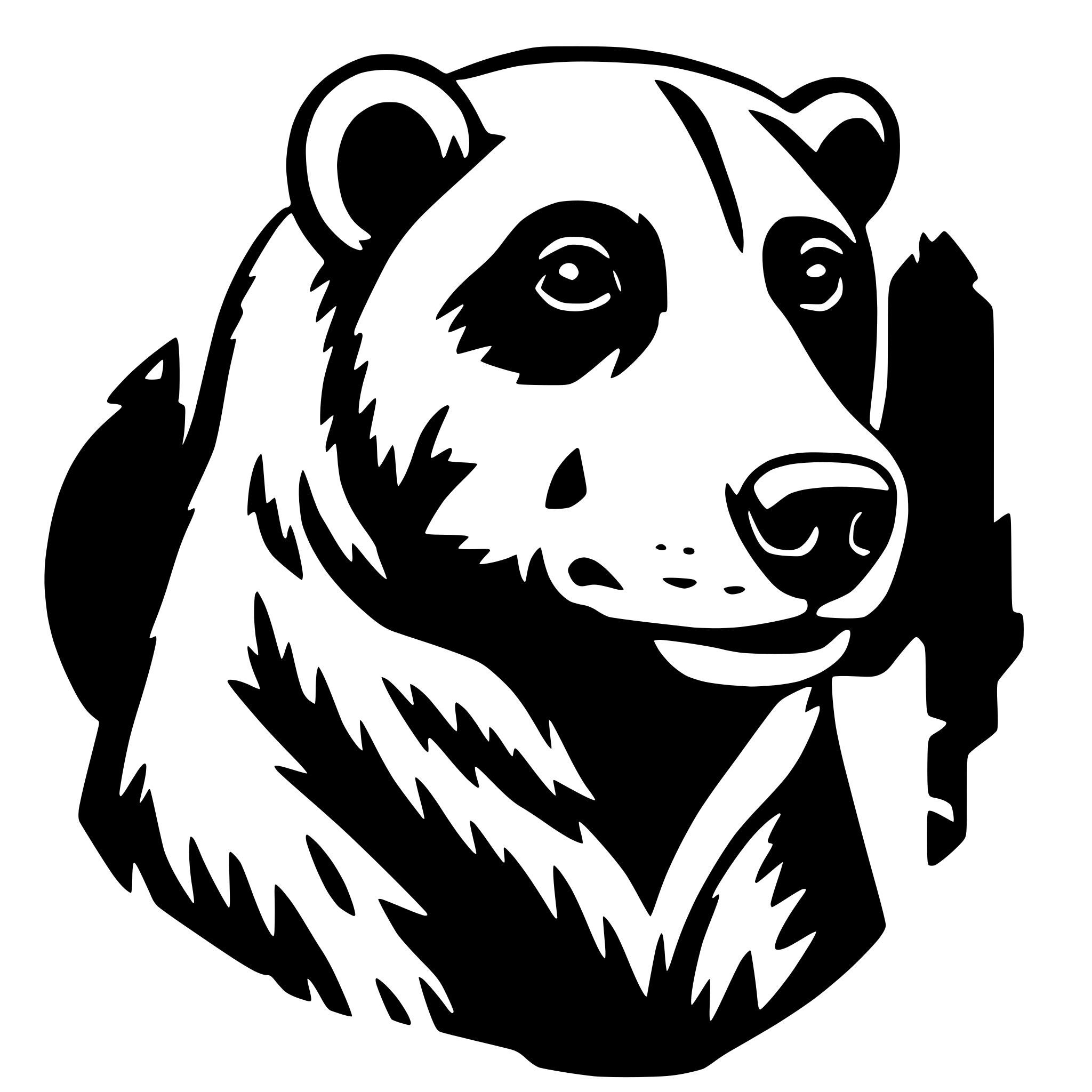 AI-generated SVG of a oso