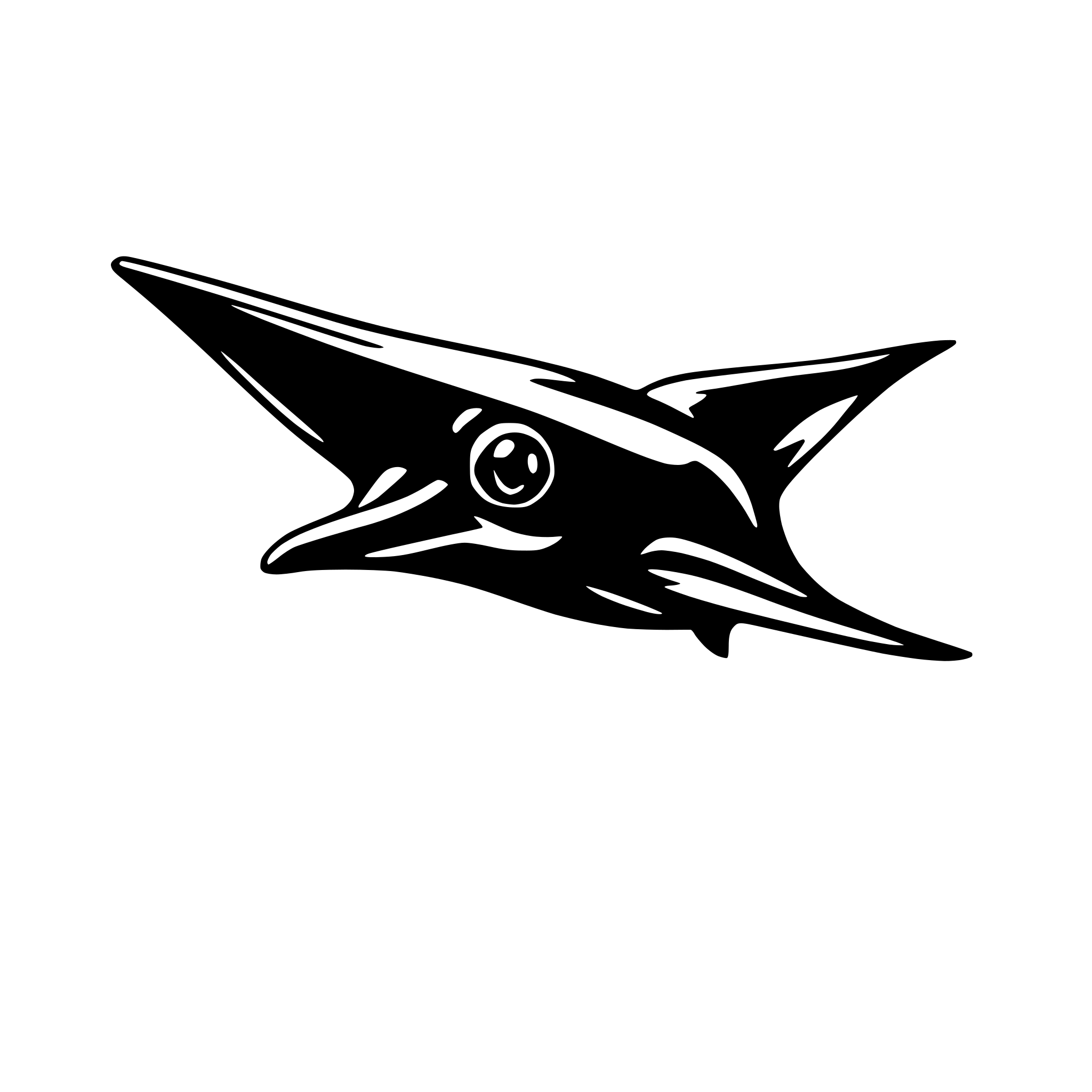 AI-generated SVG of a manta ray