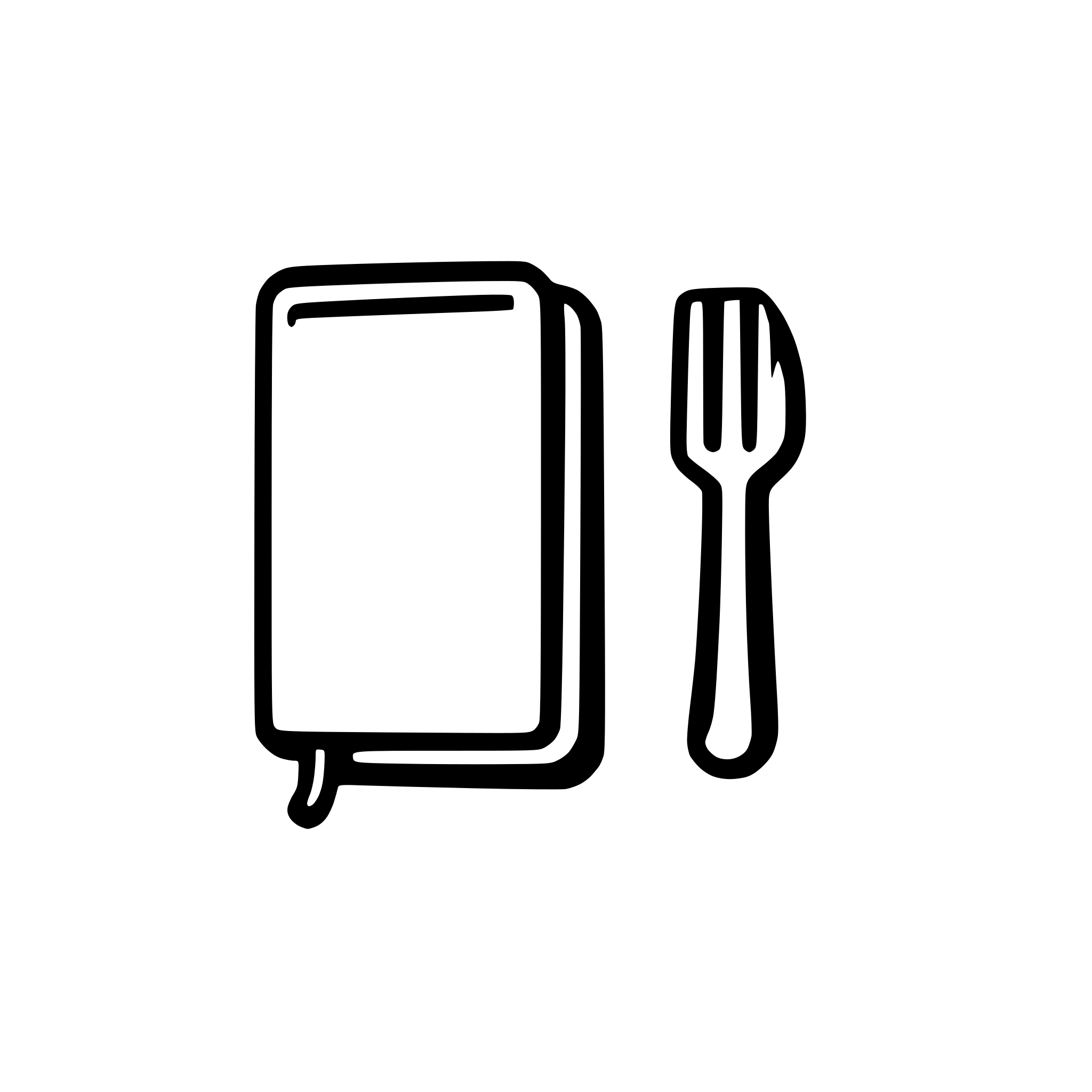 AI-generated SVG of a Design a modern and minimalist logo for the 'Tenho Pedido' restaurant management application, incorporating a notebook and satellite elements, utilizing #FFC52D and #0B2836 colors, and featuring a flatart style.