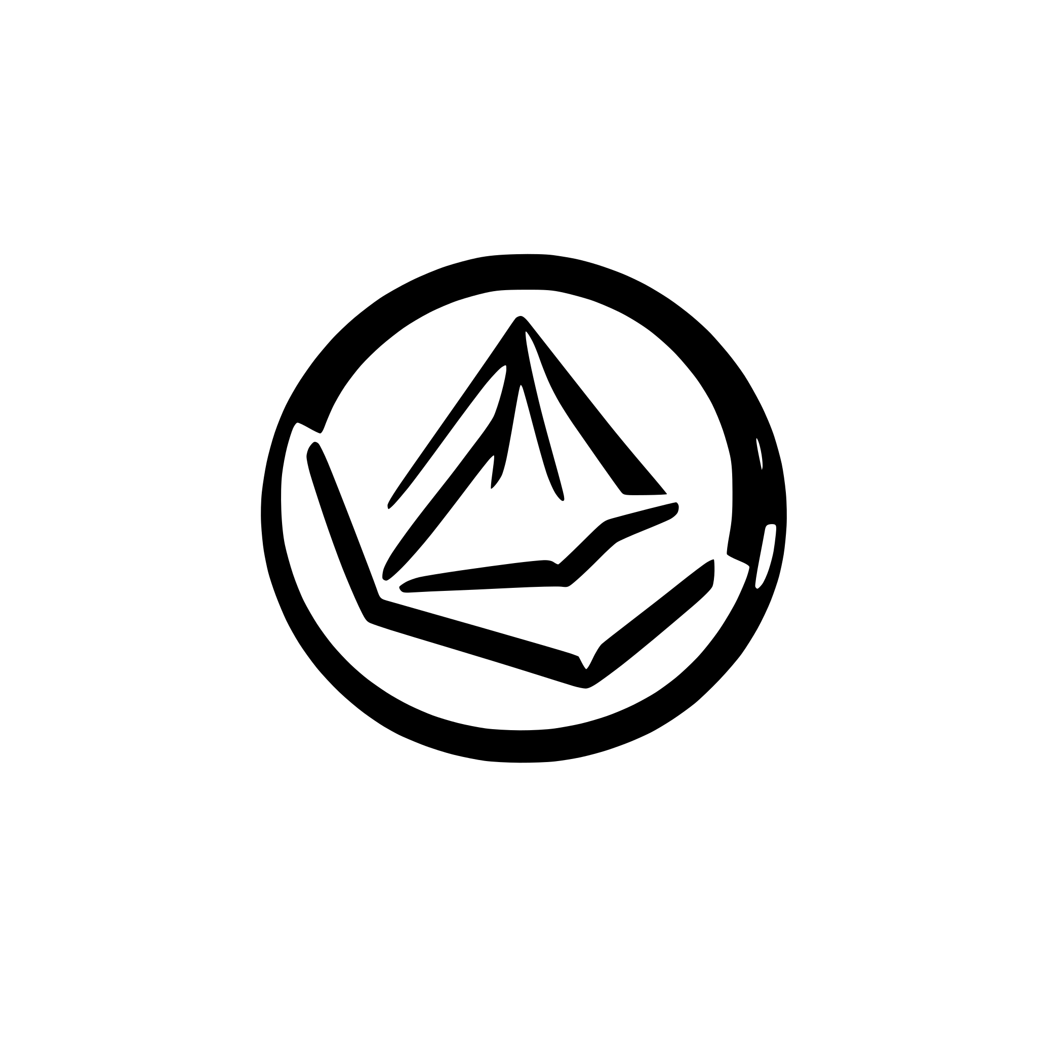 AI-generated SVG of a symmetrical decentralized communication