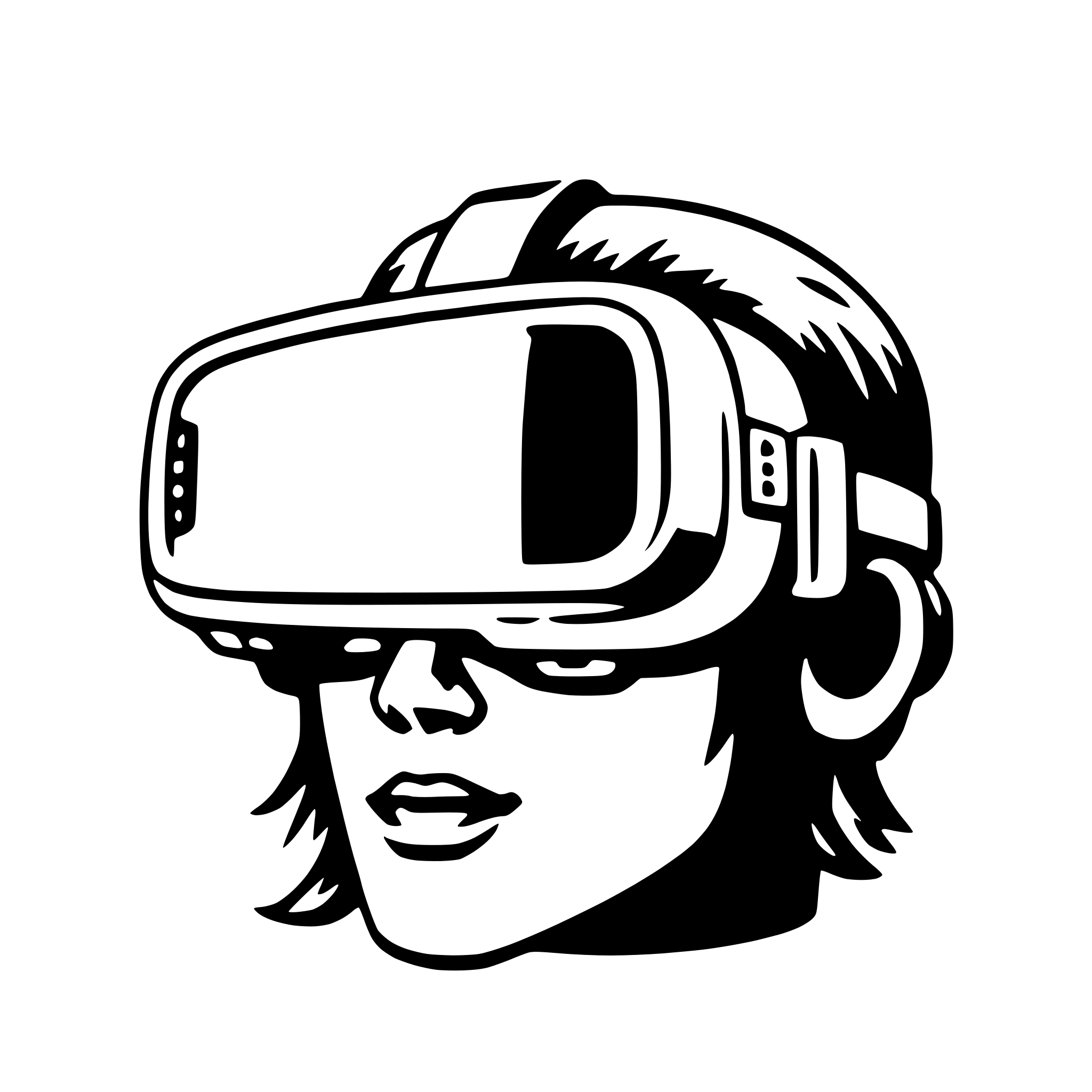AI-generated SVG of 'vr headset'